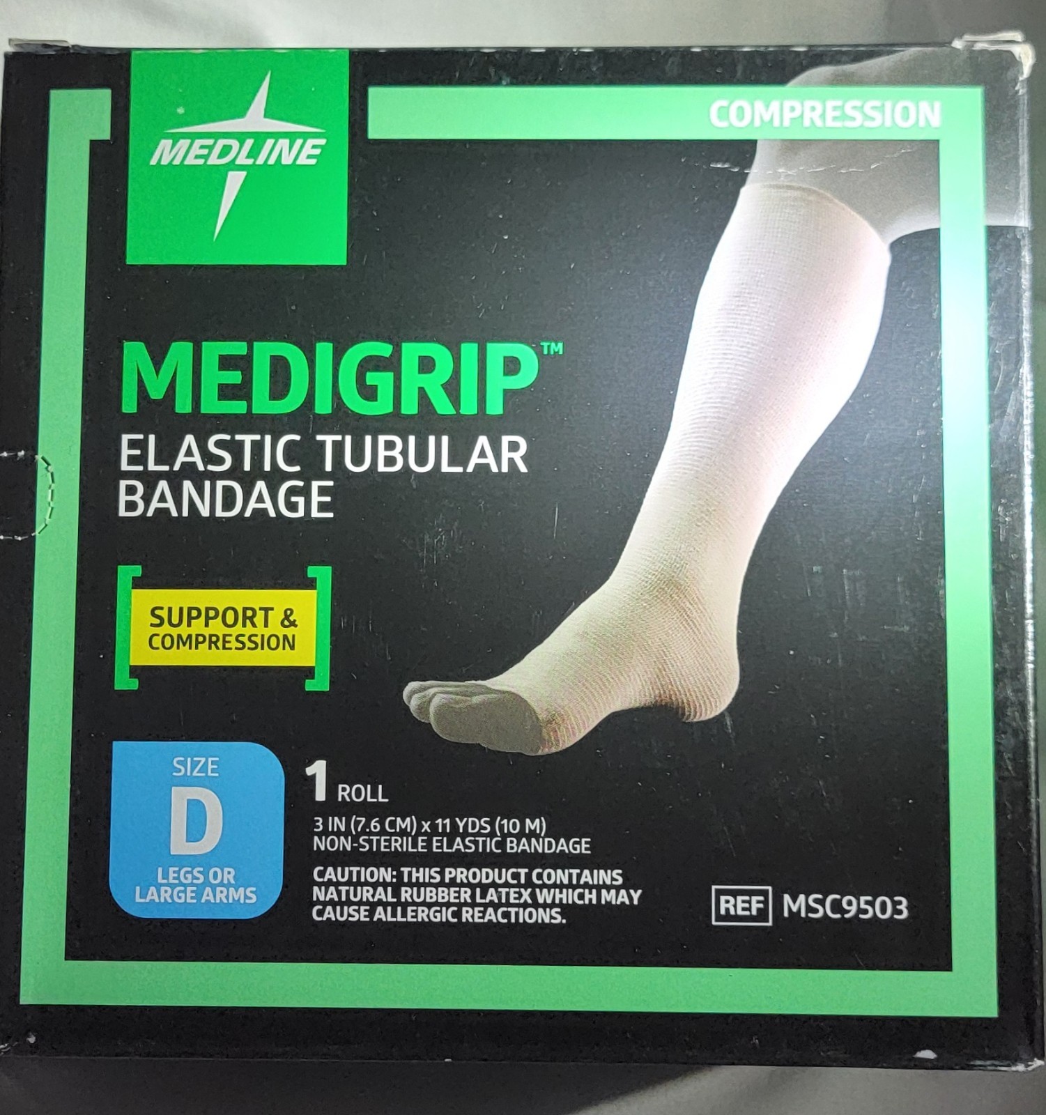 NIB Medline Medigrip Tubular Bandage Elastic Compression Size D 7.6\ NIB Medline Medigrip Tubular Bandage Elastic Compression Size D 7.6\