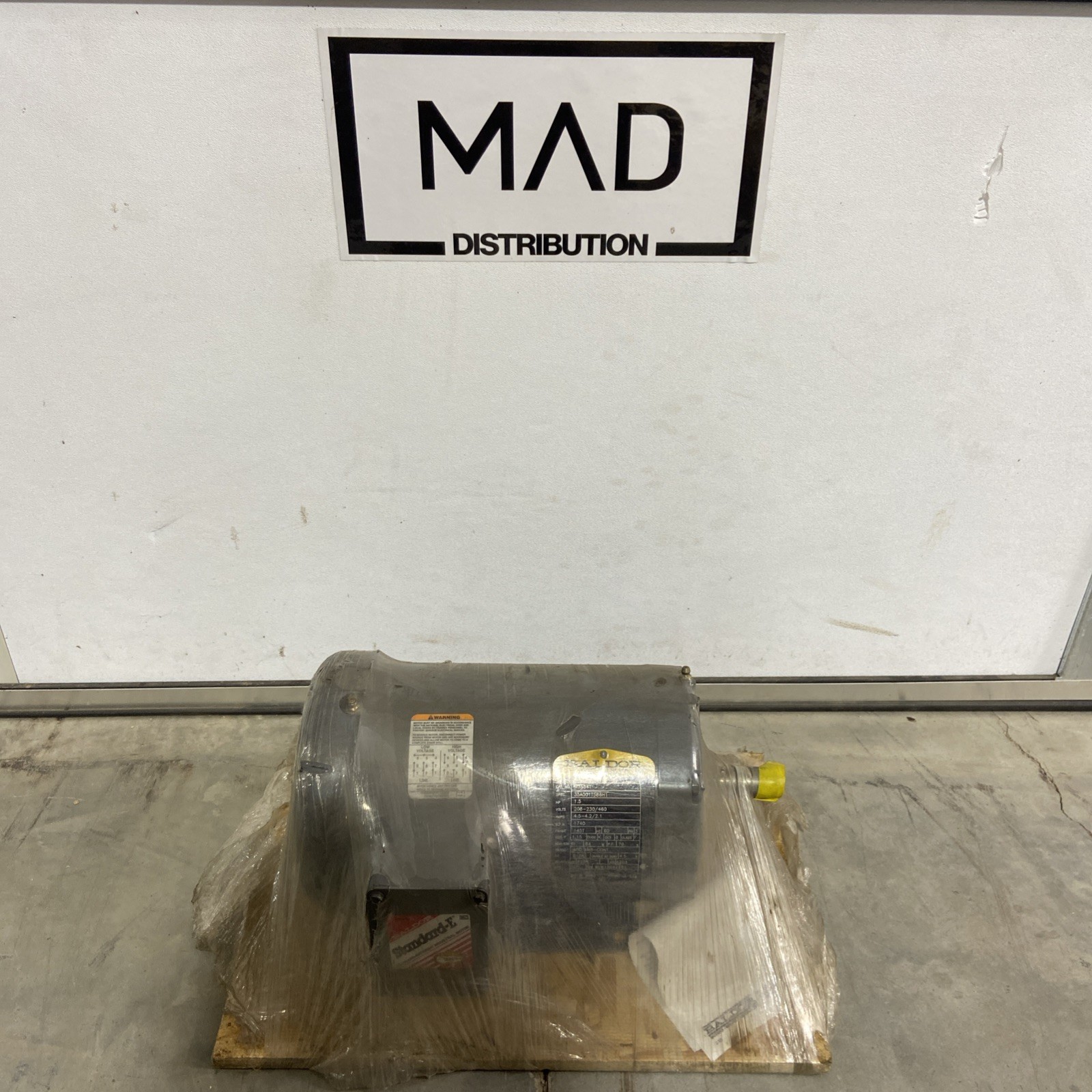 Baldor M3554T Super-E AC Induction Motor 1.5HP 3Ph 1770RPM 230/460V No Box Baldor M3554T Super-E AC Induction Motor 1.5HP 3Ph 1770RPM 230/460V No Box