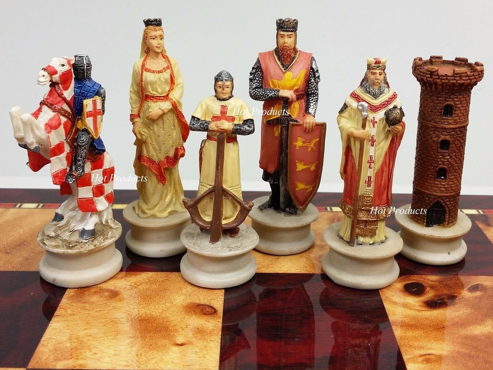 Medieval Times Crusades Chess Men Set Arabians vs Christians Crusade NO Board Medieval Times Crusades Chess Men Set Arabians vs Christians Crusade NO Board