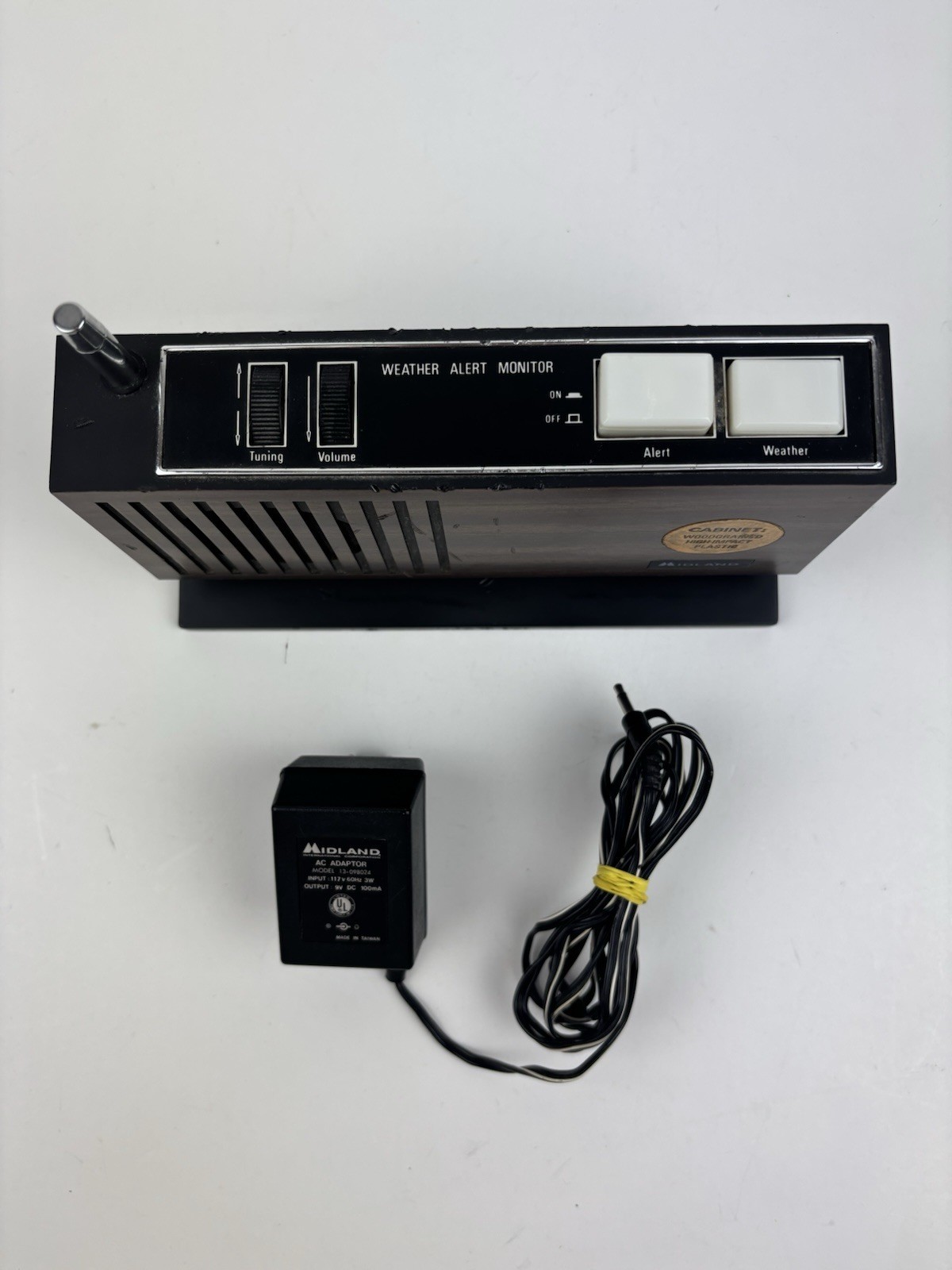 Vintage Midland Weather Radio Portable Weather Station Model 13-909 Working Cond