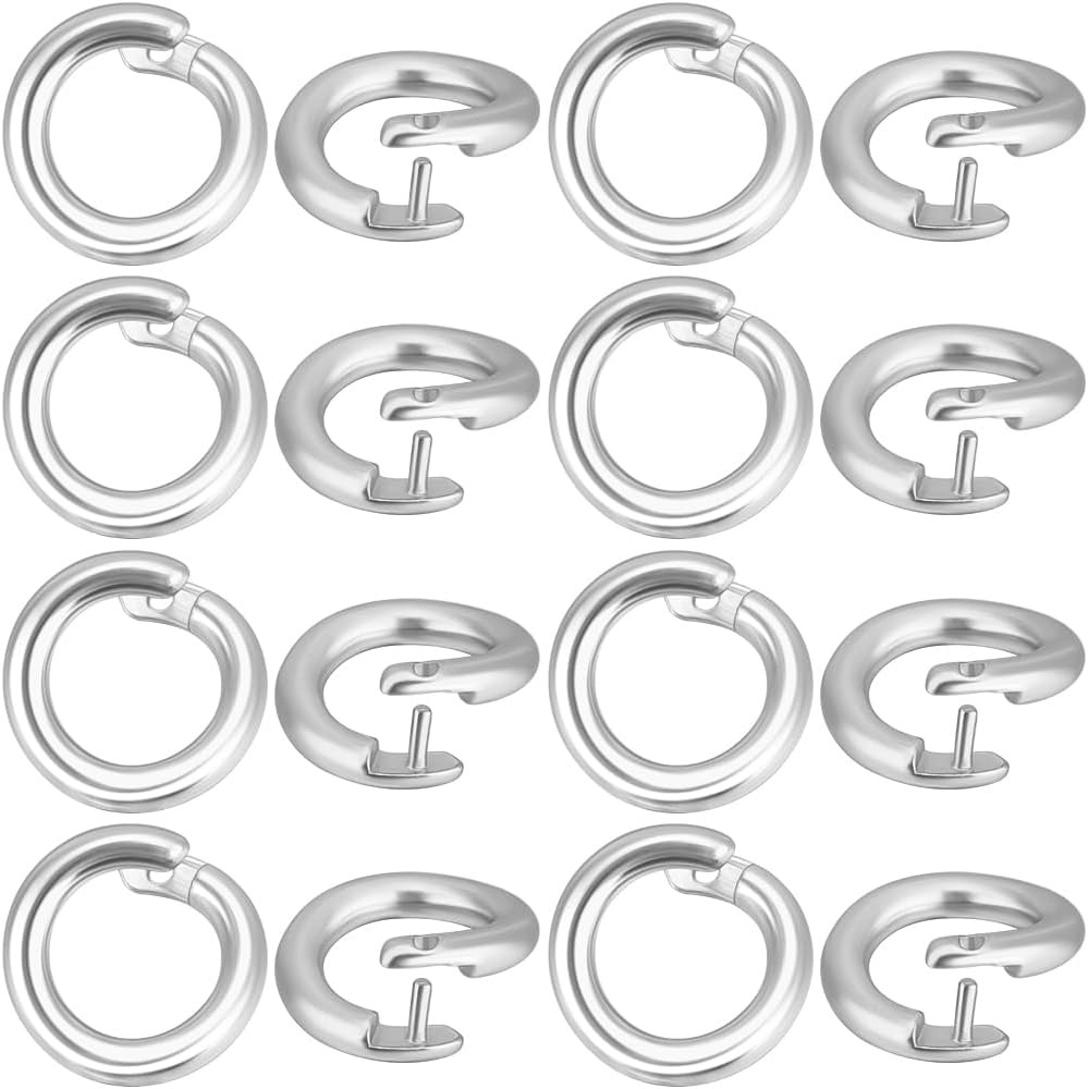 1 Box 50Pcs Locking Jump Rings OD 5.5Mm ID 3Mm 925 Sterling Silver