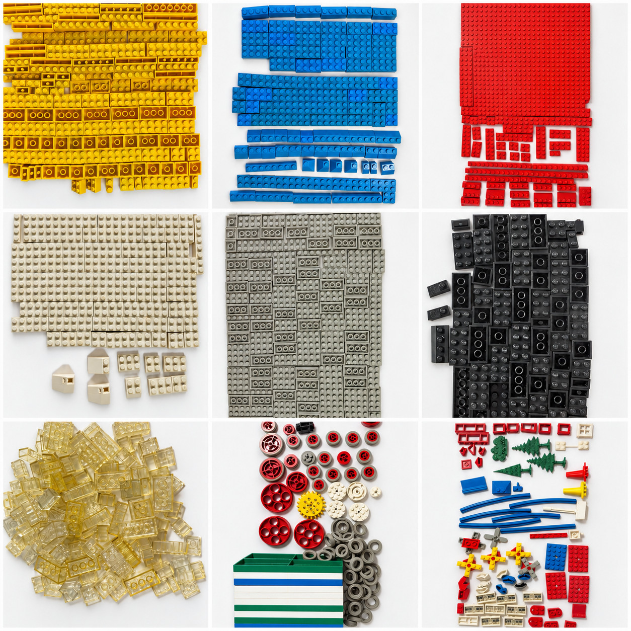 RARE Vintage Lot of Samsonsite LEGO's 1960s-1972  2,600+ Parts and Pieces +Lot