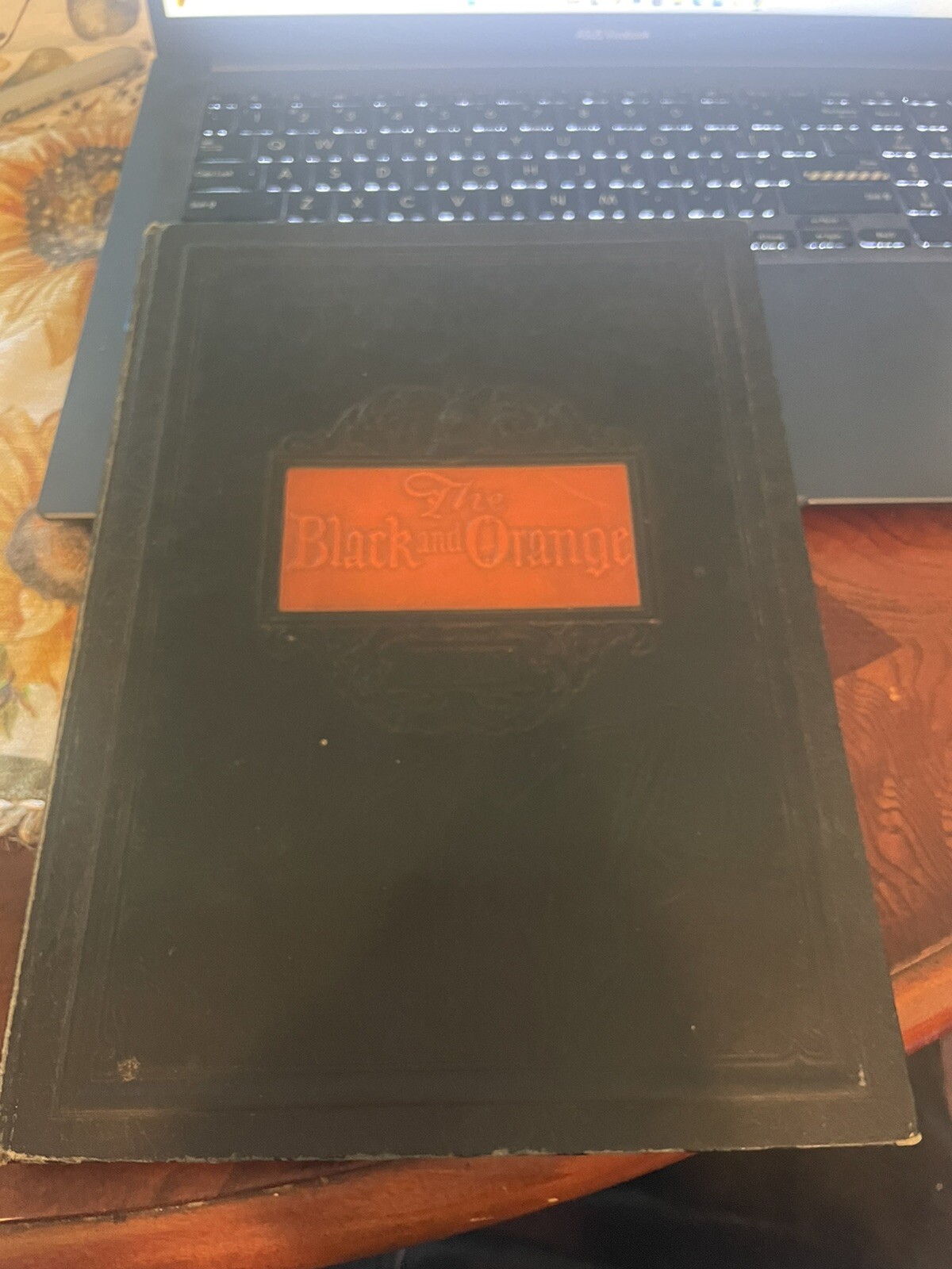 THAYER ACADEMY 1929 Black & Orange Braintree Mass High School Year Yearbook