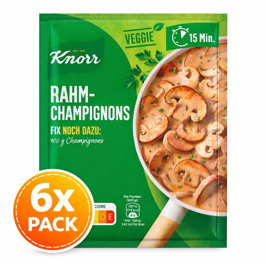 6 x Knorr Fix for Cream Mushrooms ( Rahm-Champignons) New from Germany