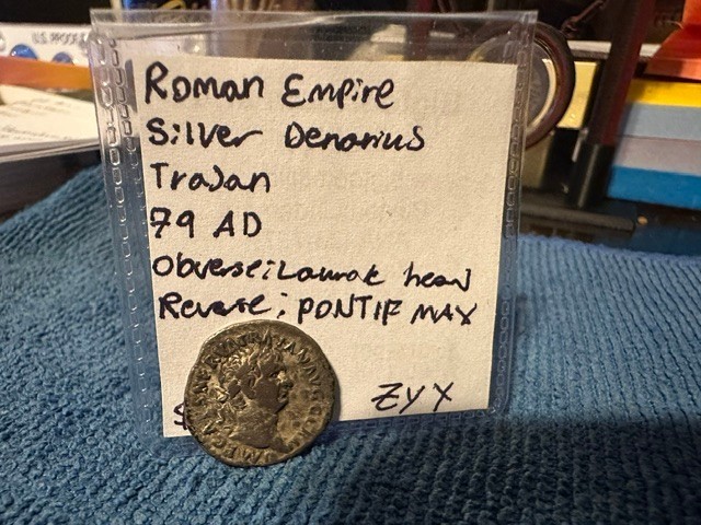 TRAJAN 99 AD Silver AR Denarius Ancient Roman Coin Seated Concordia 3.5g TRAJAN 99 AD Silver AR Denarius Ancient Roman Coin Seated Concordia 3.5g