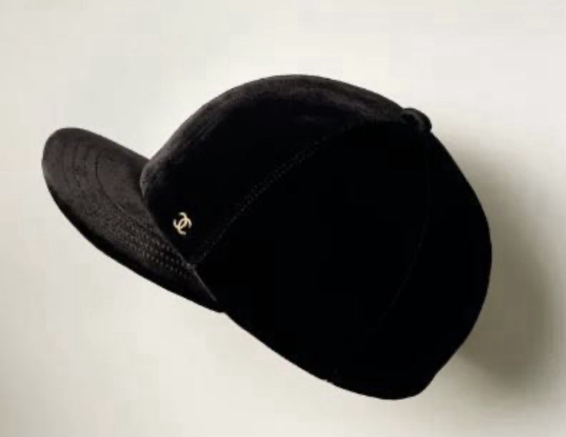 Gorgeous Chanel Velvet Cap Original Receipt