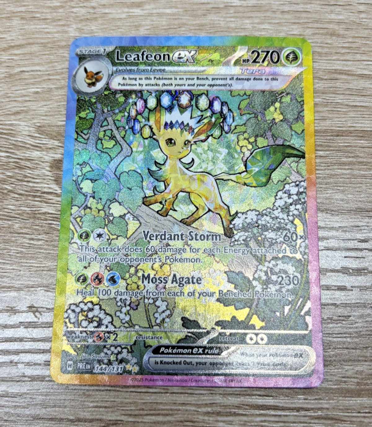 Leafeon ex 144/131 Sv: Prismatic Evolutions Holo