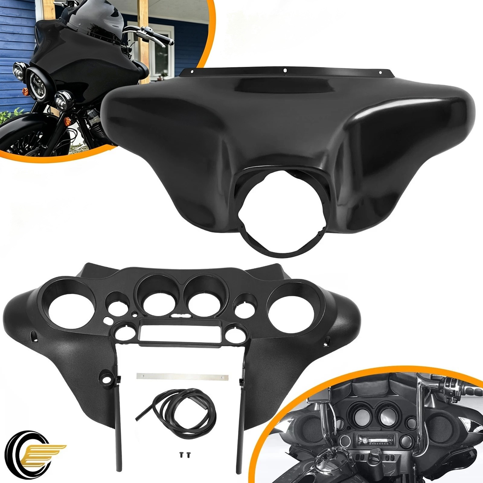 Front Batwing Inner Outer Fairing For Harley Touring Electra Street Glide 96-13