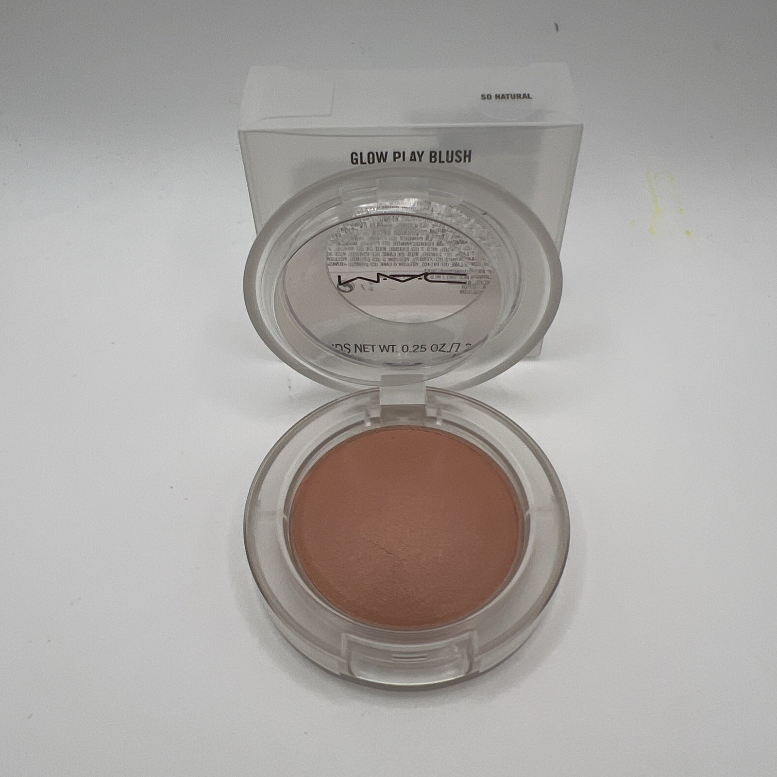 NEW Mac Glow Play Blush Compact FULL SIZE .25 oz SO NATURAL NEW Mac Glow Play Blush Compact FULL SIZE .25 oz SO NATURAL