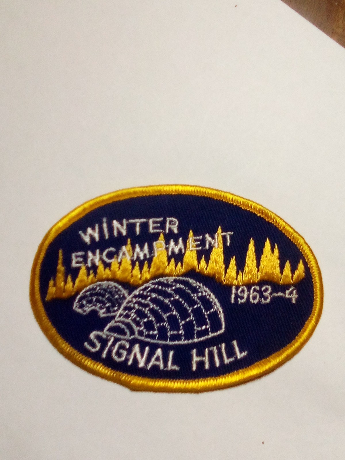 VINTAGE BSA Patch Winter Encampment Signal Hill 1963-4. S/270 VINTAGE BSA Patch Winter Encampment Signal Hill 1963-4. S/270