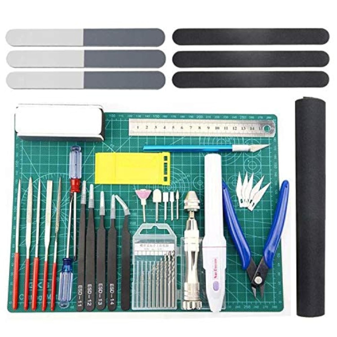 BXQINLENX Professional 33 PCS Model Tools Kit Modeler Basic Tools Craft Set Hobb