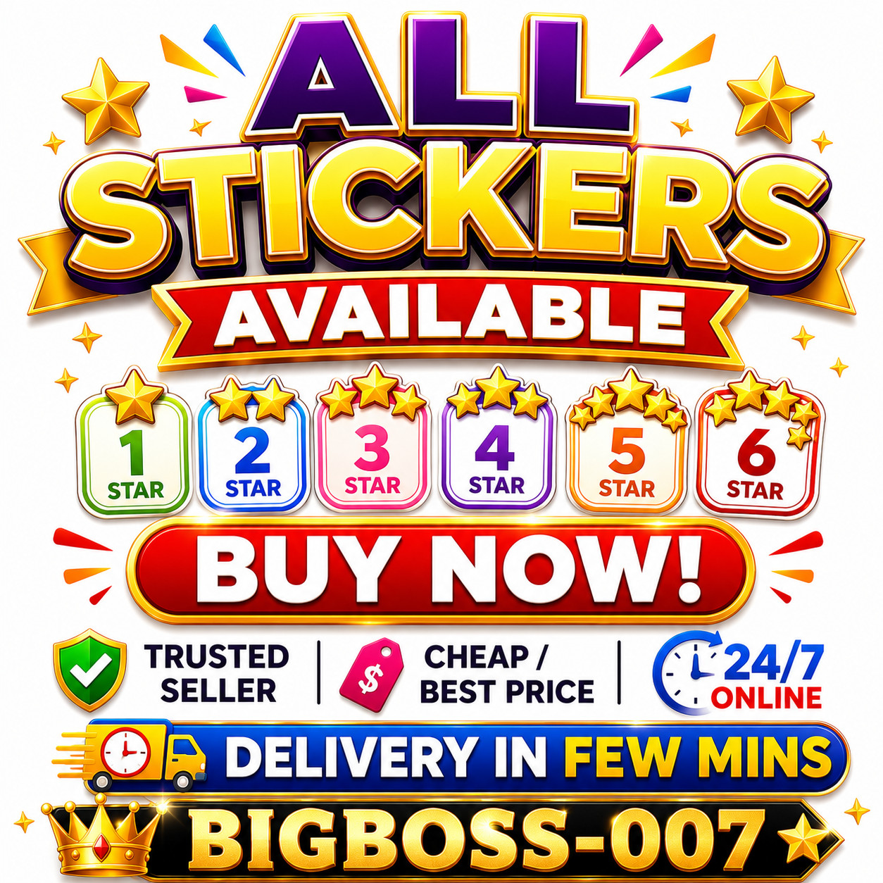 NEW ALBUM ⚡MONSTER MASH⚡MOGO Stickers Go   [1-6 STAR STICKERS AVAILABLE]