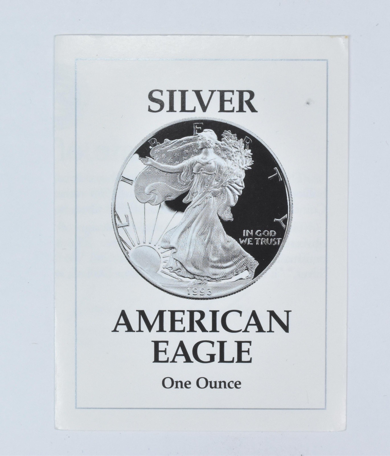 COA 1993-P American Silver Eagle Proof