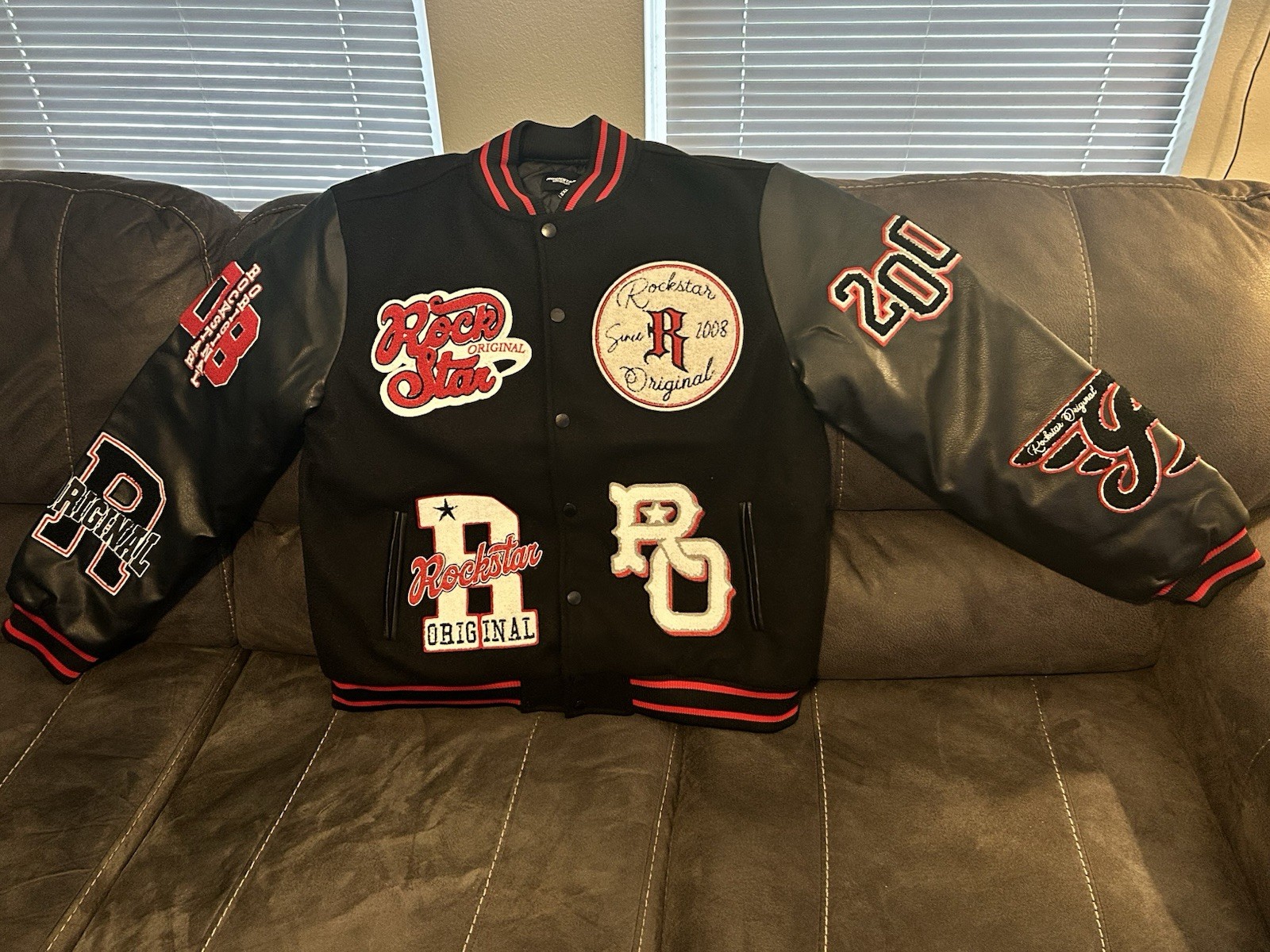 Rockstar Original Men\'s Varsity Jacket Size 2XL Rockstar Original Men\'s Varsity Jacket Size 2XL