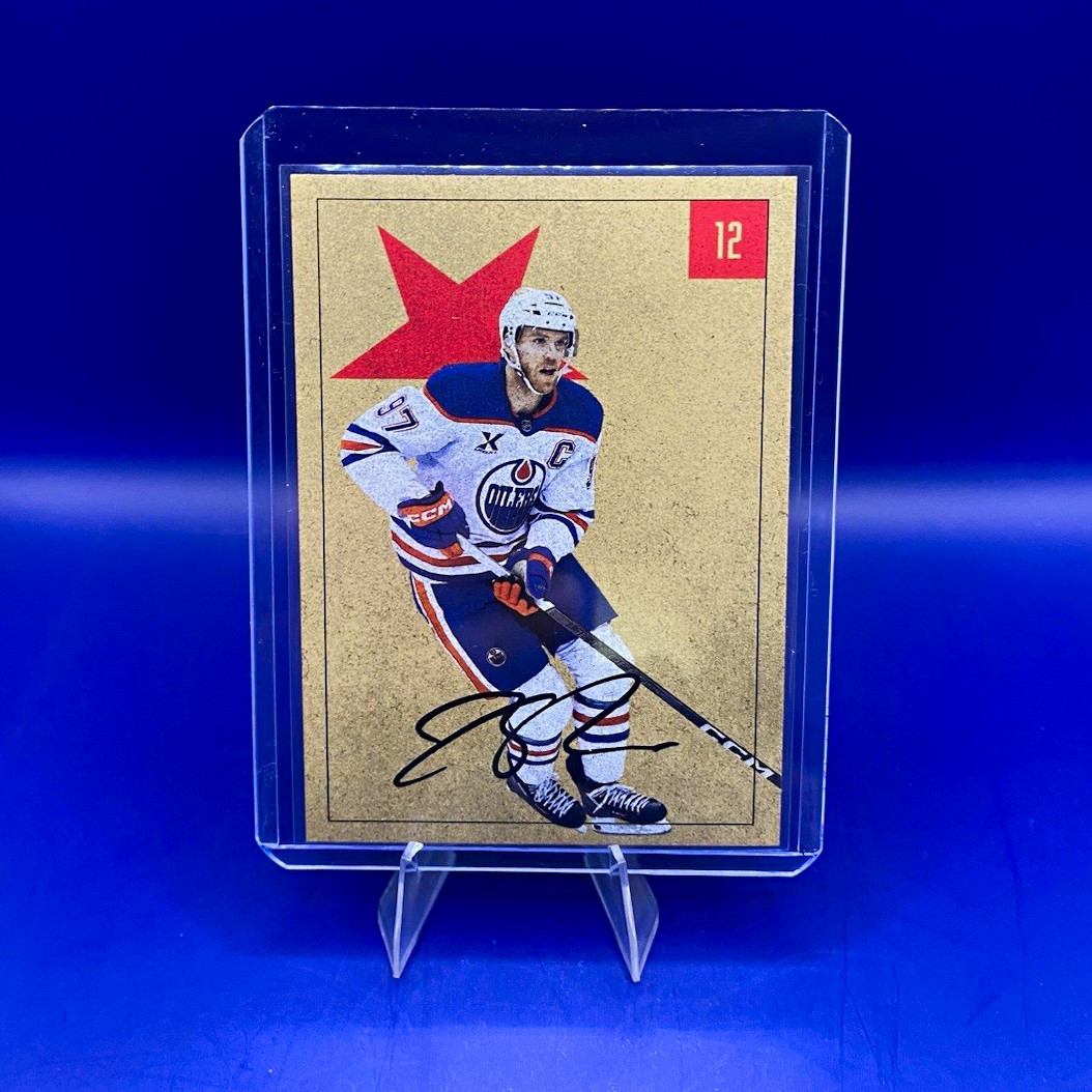 Upper Deck 2025-26 Parkhurst 1954-55 Retros Connor McDavid #12 /249 Auto