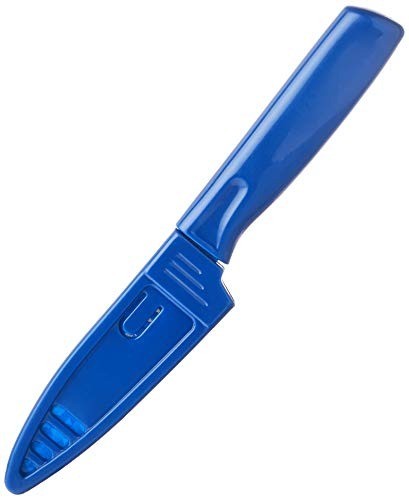 Mercer Culinary Non-Stick Blue Paring Knife - 4-Inch Stainless Steel Blade