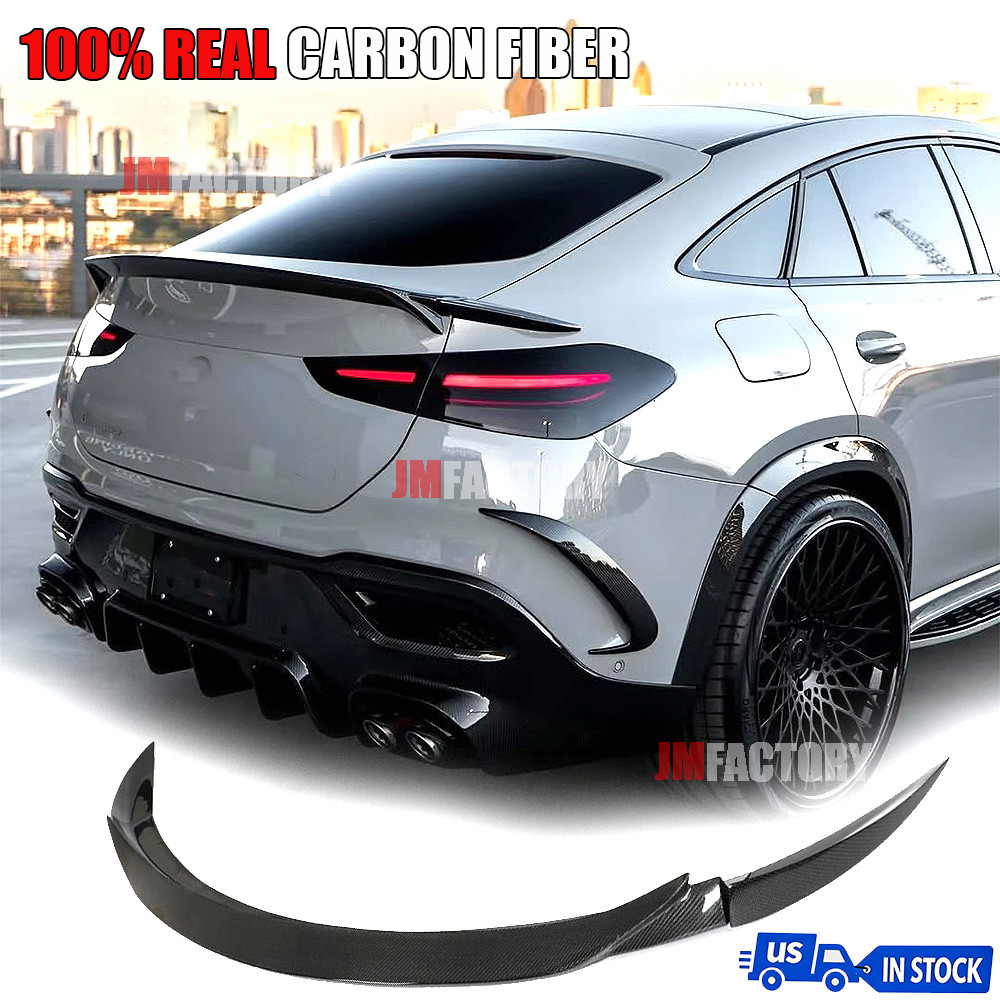 Real Carbon Rear Trunk Spoiler Wing For Benz W167 GLE450 GLE63 GLE53 Coupe 20-24