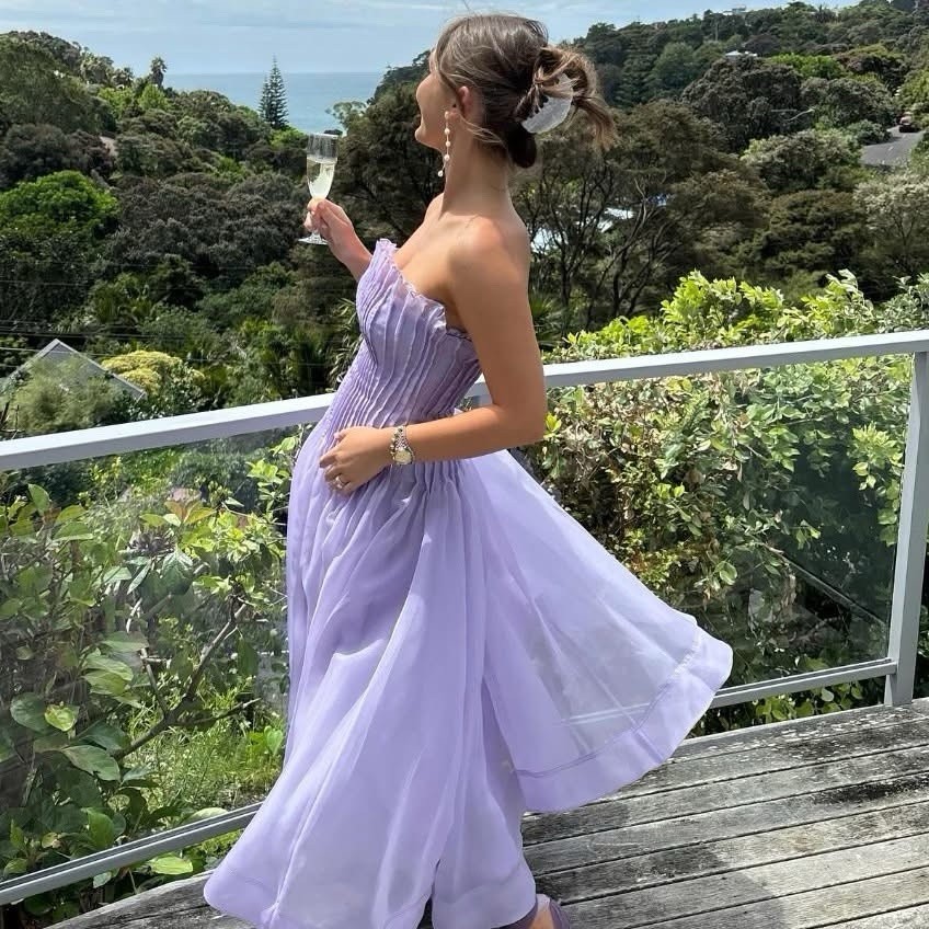 AJE “Horizon” 💜☔️🪻 Midi Dress -  size 10