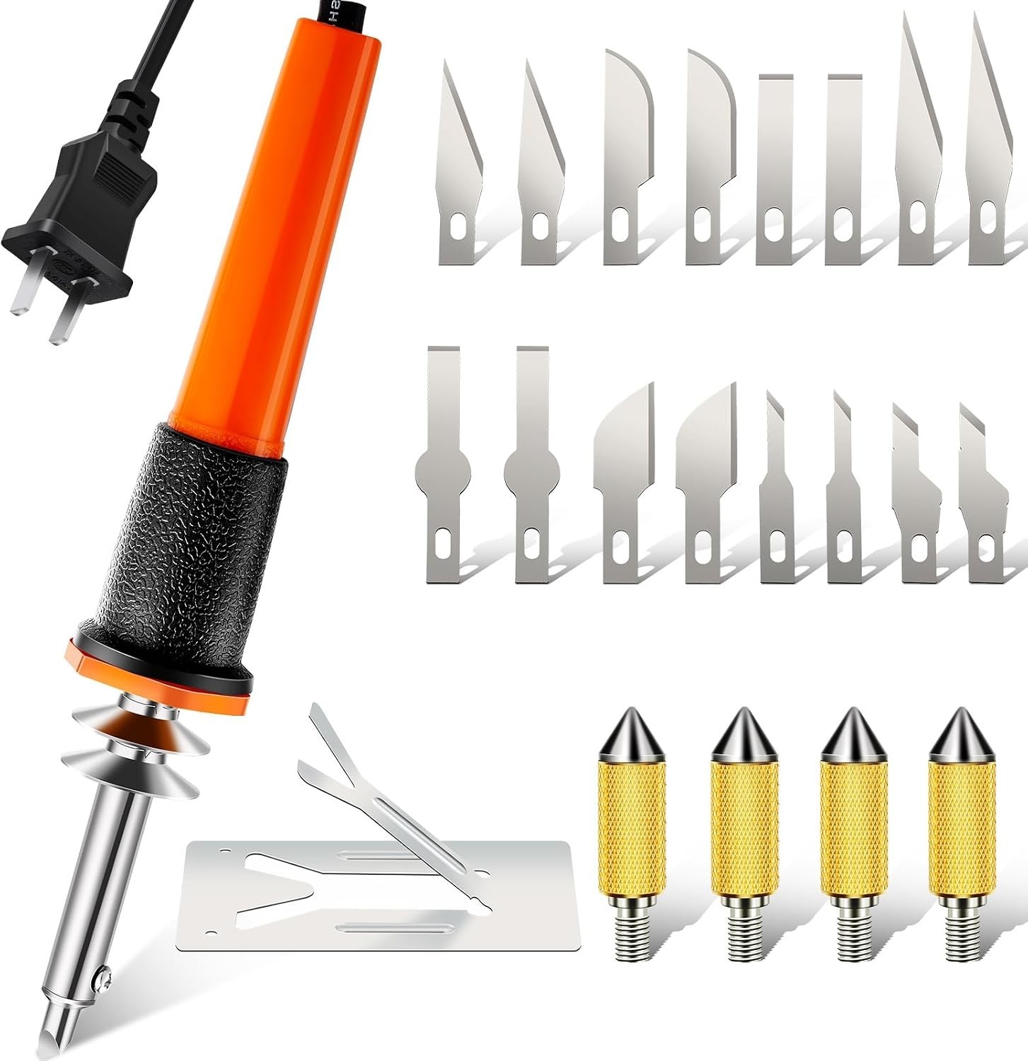 22 Pieces Electric Hot Knife Cutter Tool Kit Include Heated Knife Plastic Cutter 22 Pieces Electric Hot Knife Cutter Tool Kit Include Heated Knife Plastic Cutter