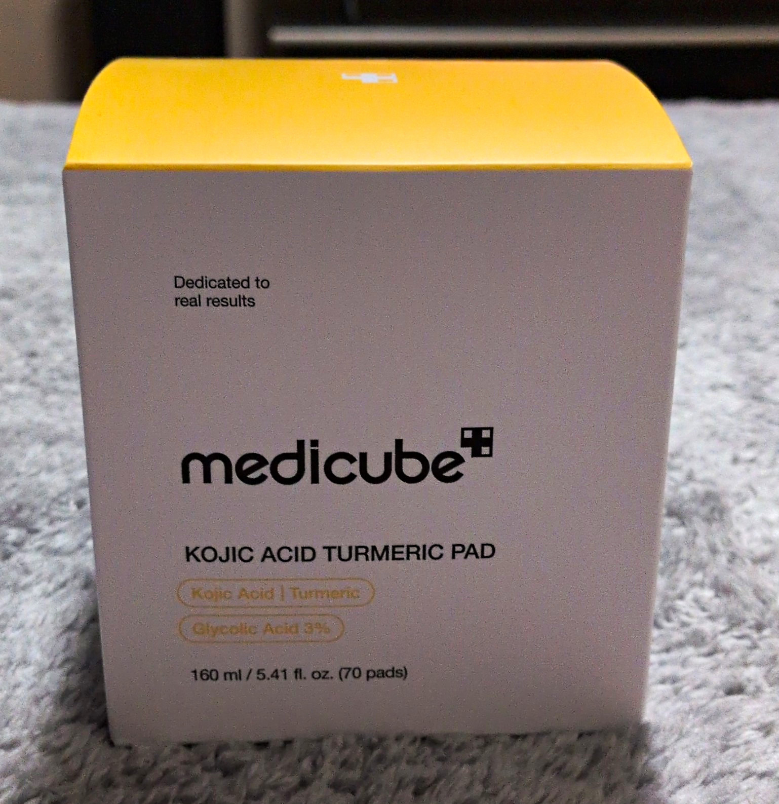 medicube Kojic Acid Turmeric Pads 70ct 160ml Face Dark Spots Exp 11/28/28