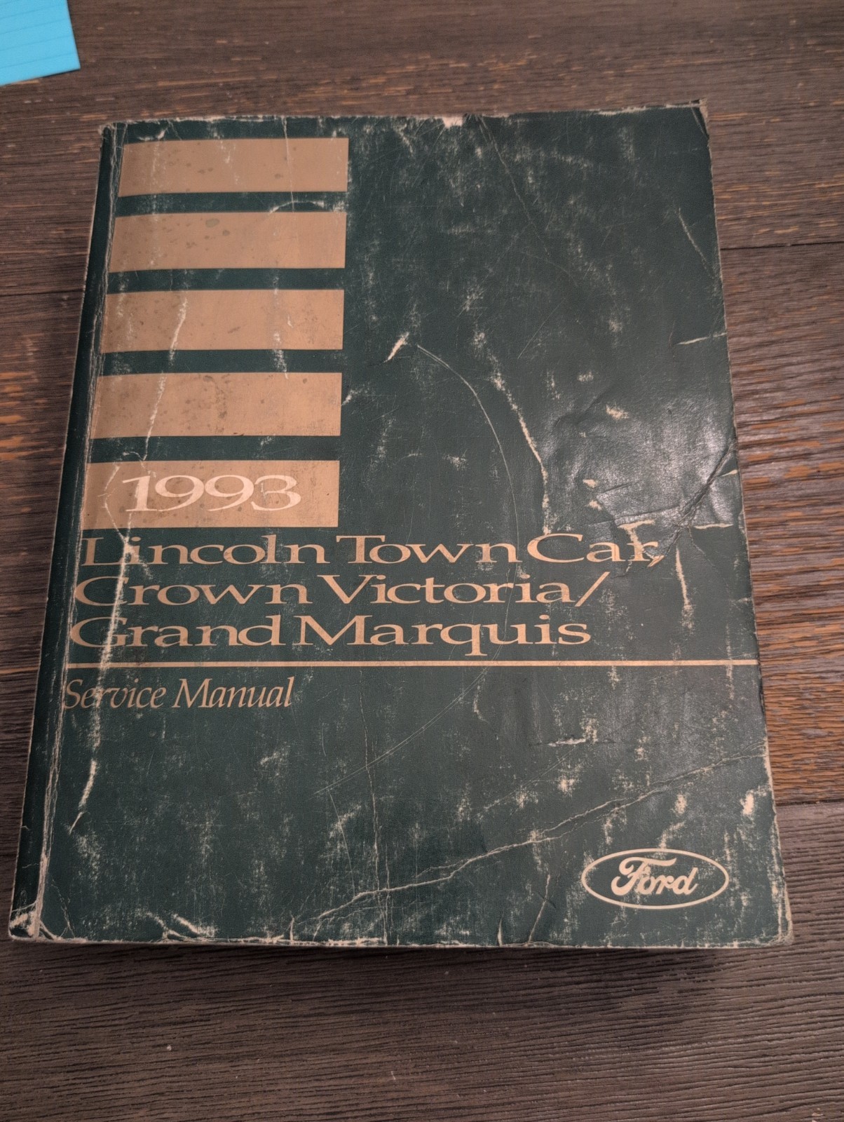 1993 Ford Crown Victoria Lincoln Town Car Mercury Grand Marquis Service Manual