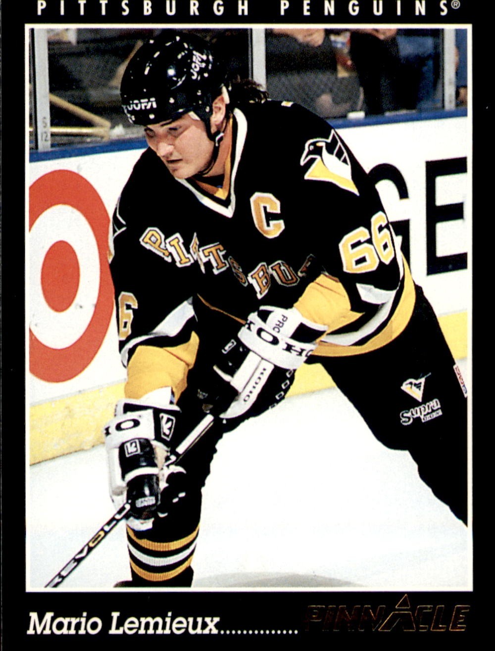 1993-94 Pinnacle #310 Mario Lemieux Penguins