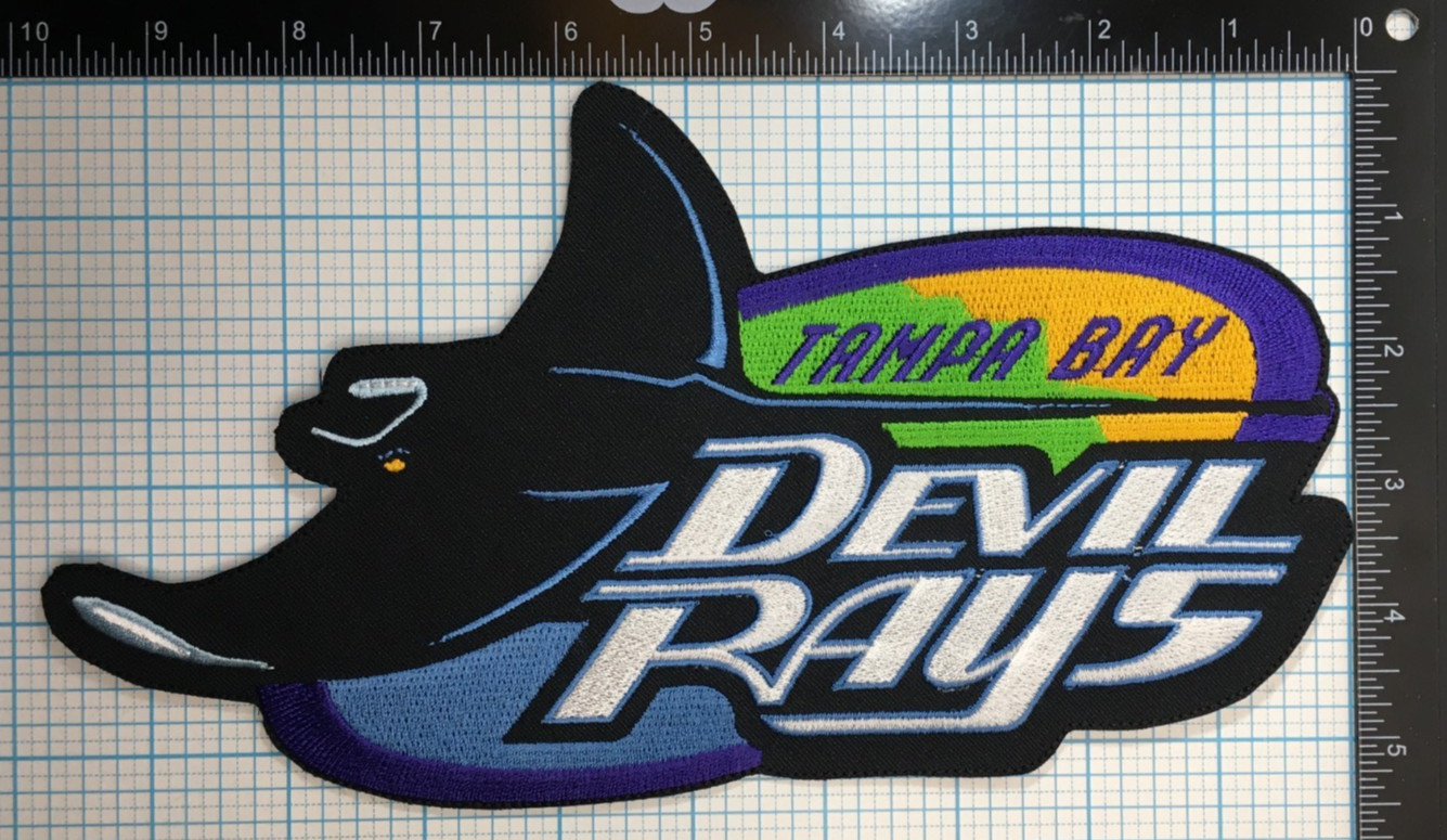 1998-2000 TAMPA BAY DEVIL RAYS MLB BASEBALL VINTAGE LARGE 9.75\