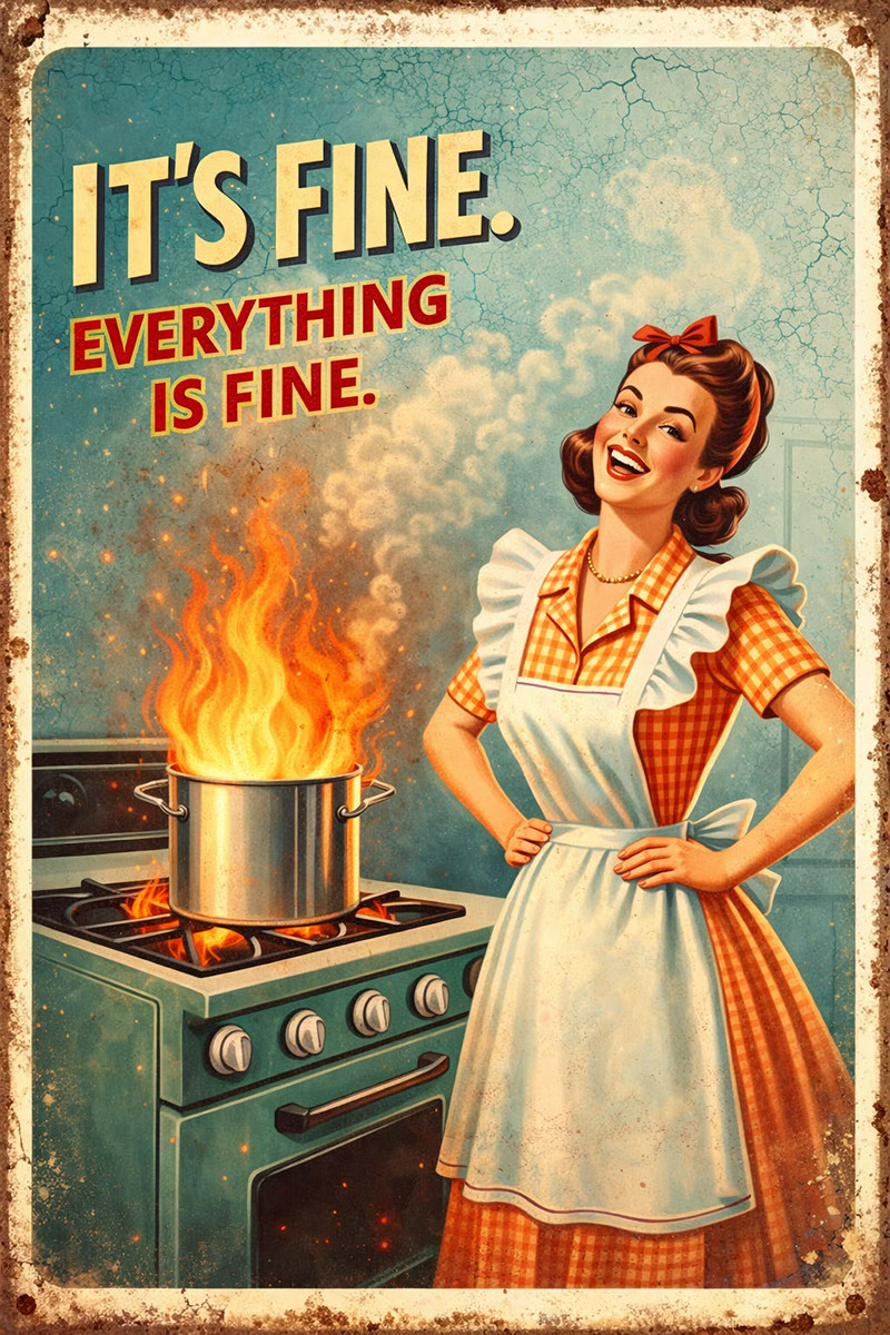 Funny Lady Retro Birthday Quality Metal Fridge Magnet 3x4 1261