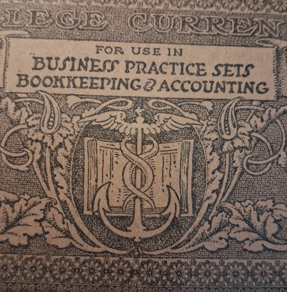 SLING\'s 🪙1800s Business Practice 20 Obsolete College Currency SLING\'s 🪙1800s Business Practice 20 Obsolete College Currency