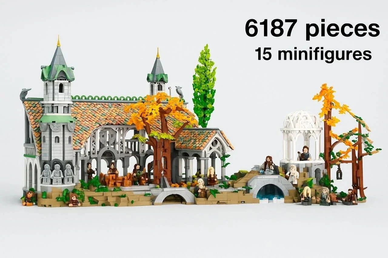 NEW Lord of Rings Rivendell Castle Building Blocks Generic Set 6167 pcs ALL FIGS