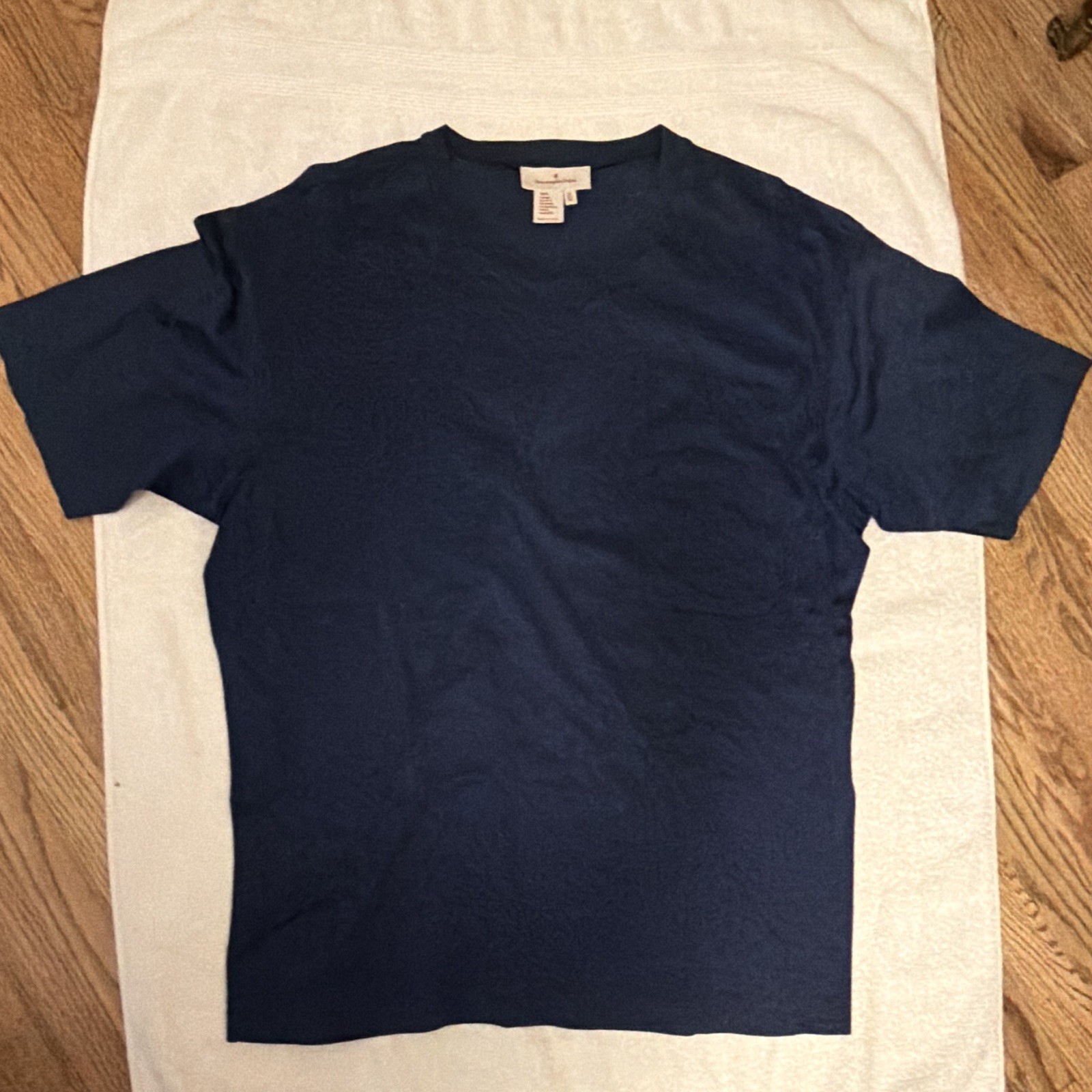 Ermenegildo Zegna Men’s XL 54 100% Cotton Navy Crew Neck T Shirt NWOT Italy Ermenegildo Zegna Men’s XL 54 100% Cotton Navy Crew Neck T Shirt NWOT Italy