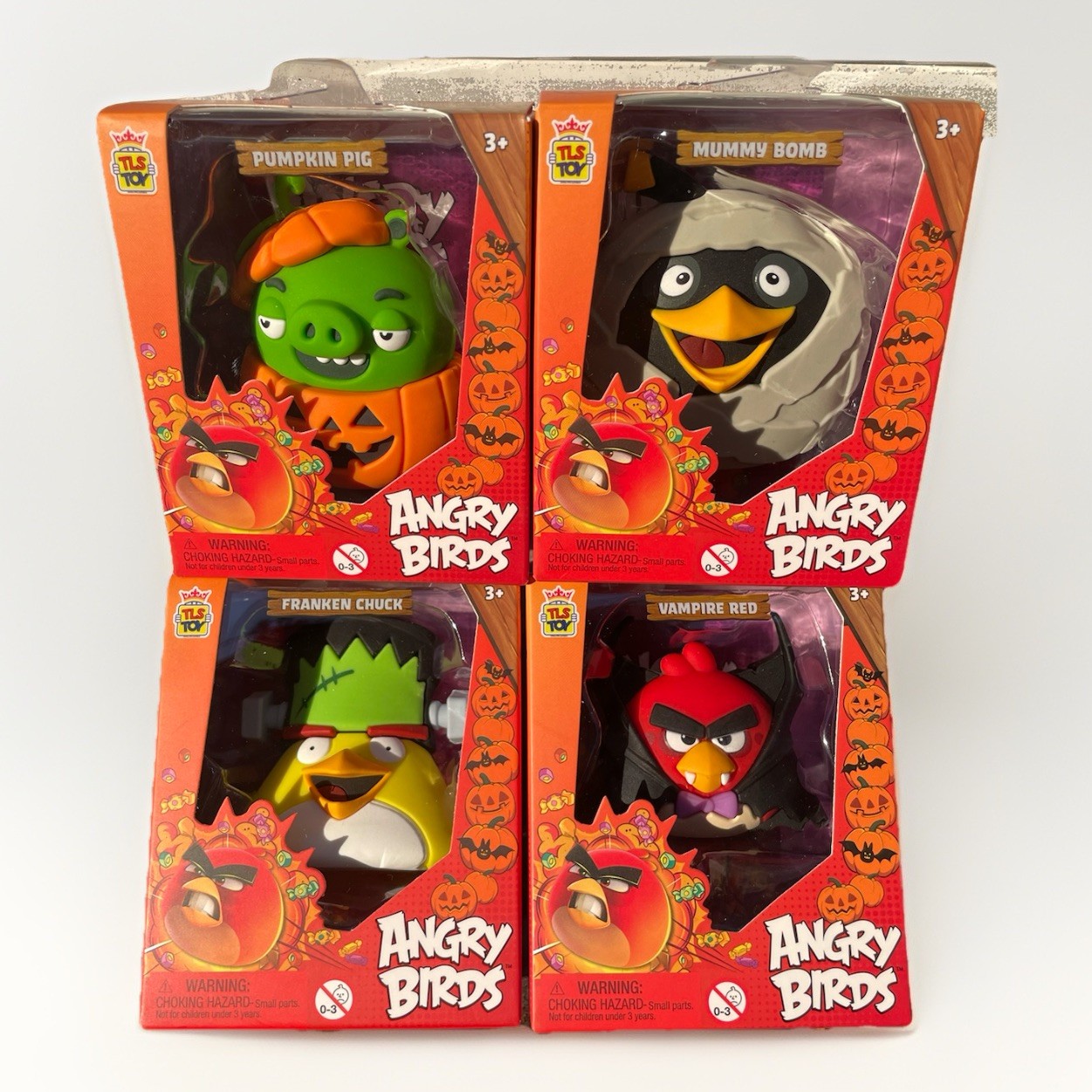 Angry Birds Halloween Mini Figure [Set of 4] The Loyal Subjects & Pumpkin Pig