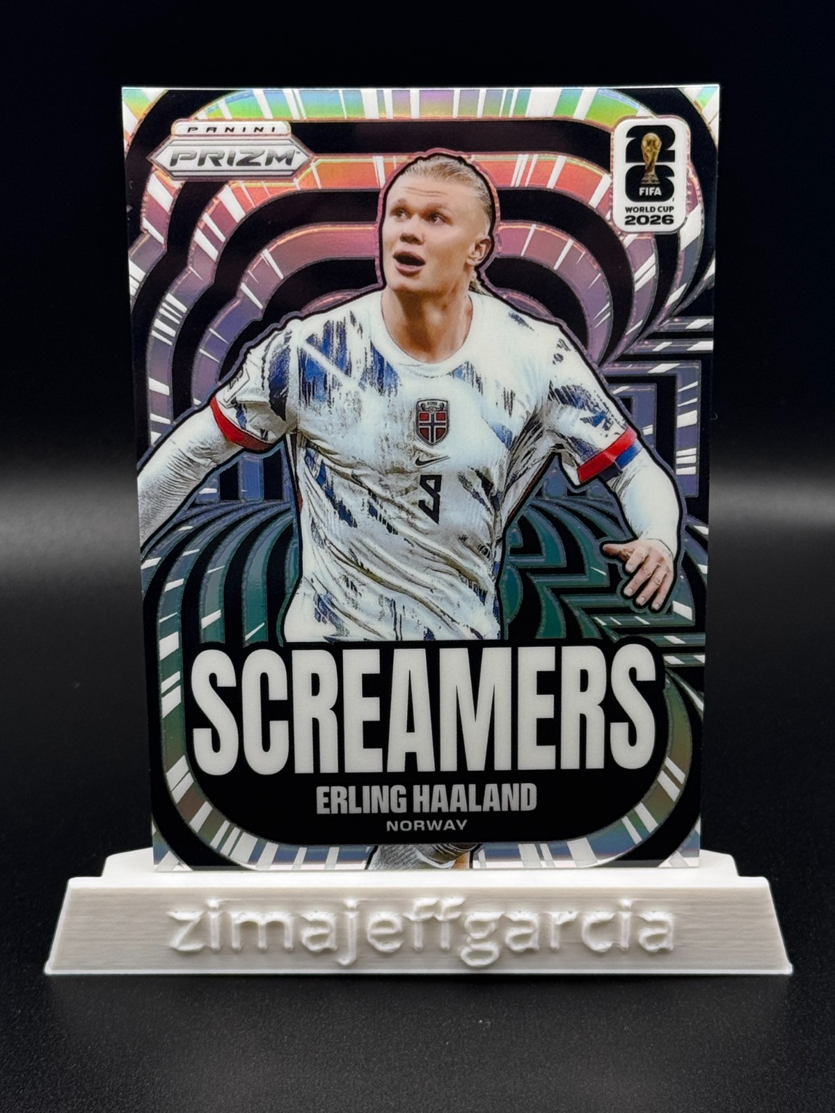 2026 Panini Prizm Fifa World Cup - Screamers Erling Haaland #15 Silver Prizm