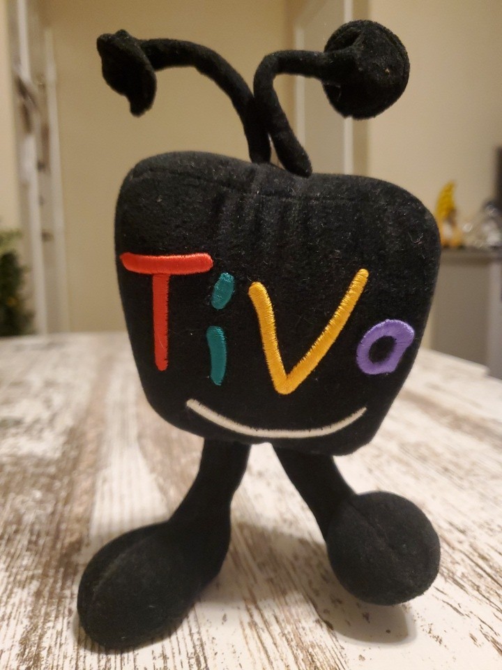Vintage TiVo Plush Mascot 8” Self Standing Advertising Promo Toy