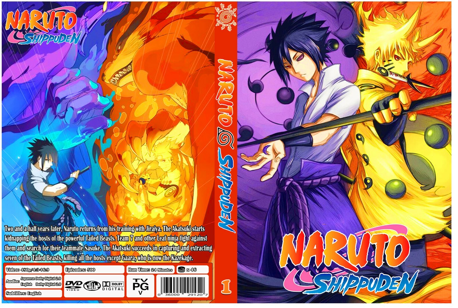 NARUTO SHIPPUDEN COMPLETE ANIME - 500 EPISODES, Dual Audio ENG/JPN with ENG Subs