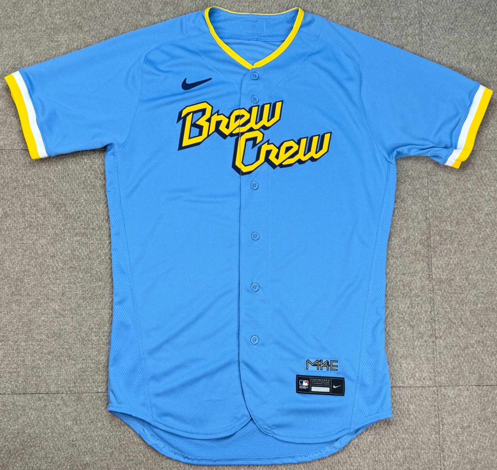 Nike MLB Milwaukee Bucks Rare Brew Crew City Connect Baseball Jersey Size 42 Nike MLB Milwaukee Bucks Rare Brew Crew City Connect Baseball Jersey Size 42