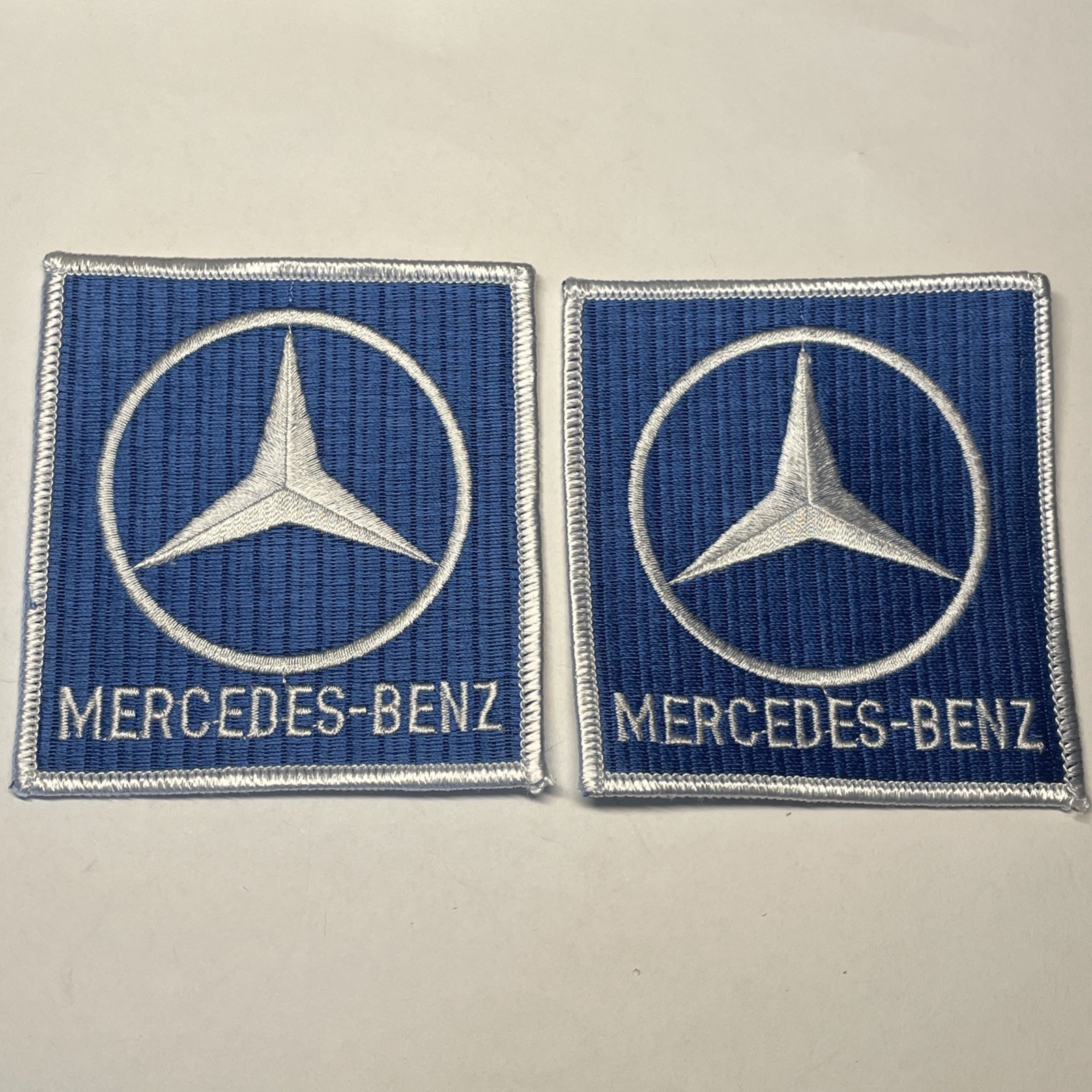 TWO Mercedes Benz Auto Racing Performance Service Tech Uniform Sew-on Patches
