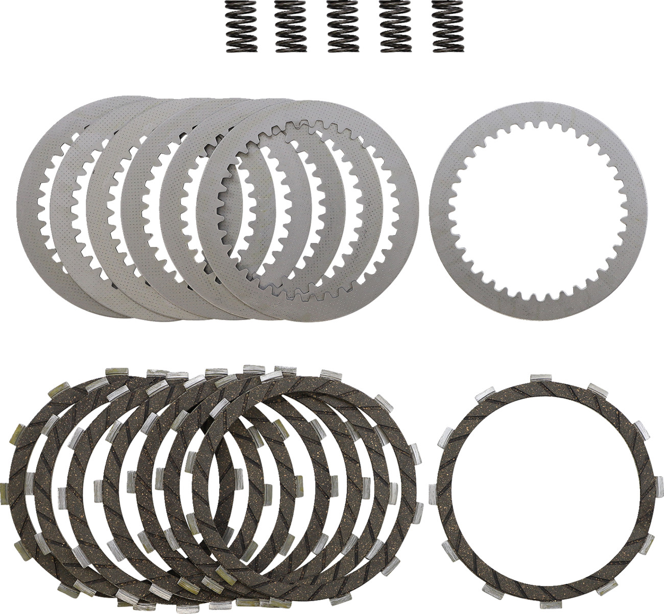 Vintco Complete Clutch Plate Kit KCLK17 1986 Kawasaki KX250 Steel Friction