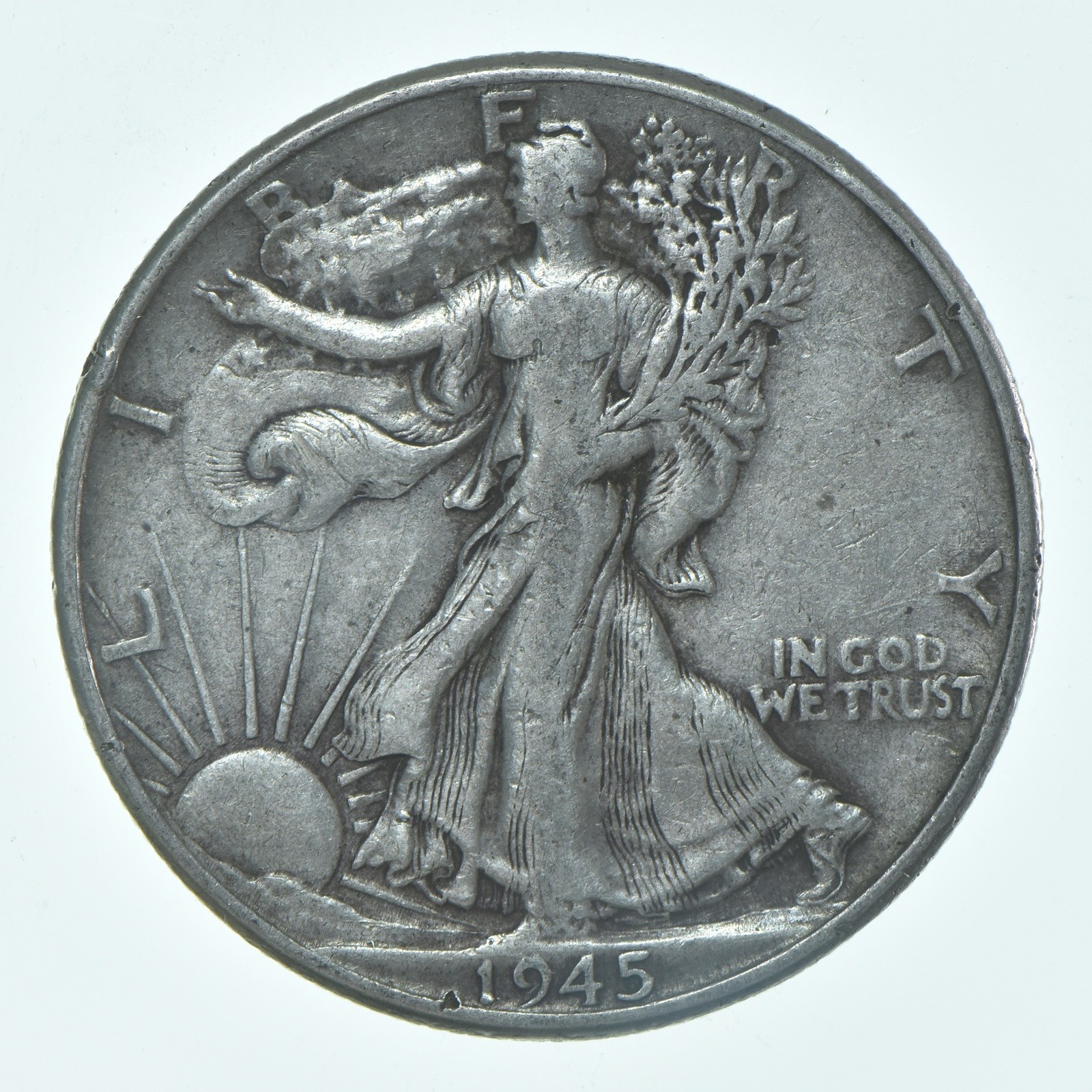 1945-P Walking Liberty Half Dollar CIRC VG+ 90% Silver