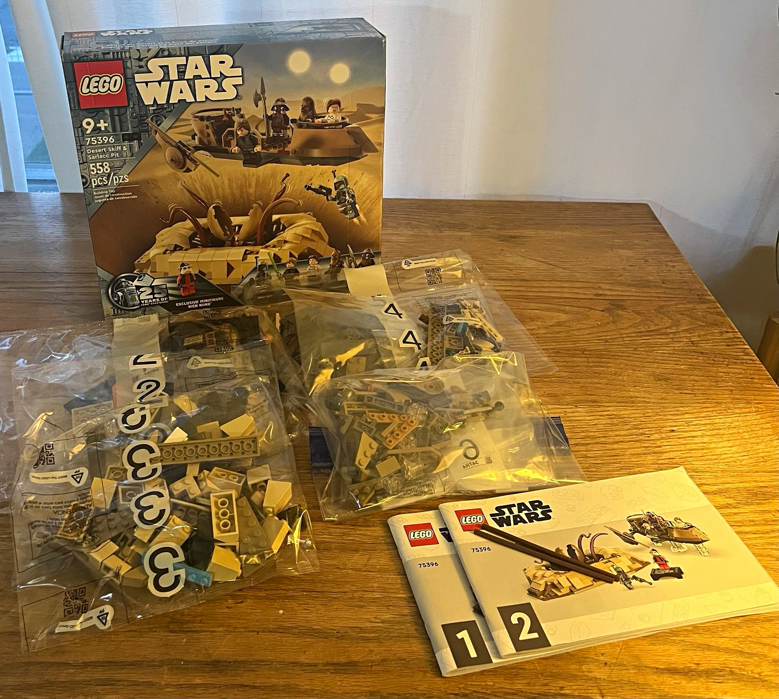 LEGO Star Wars Desert Skiff & Sarlacc Pit 75396 558pcs Box Manuals NO NIEN NUNB