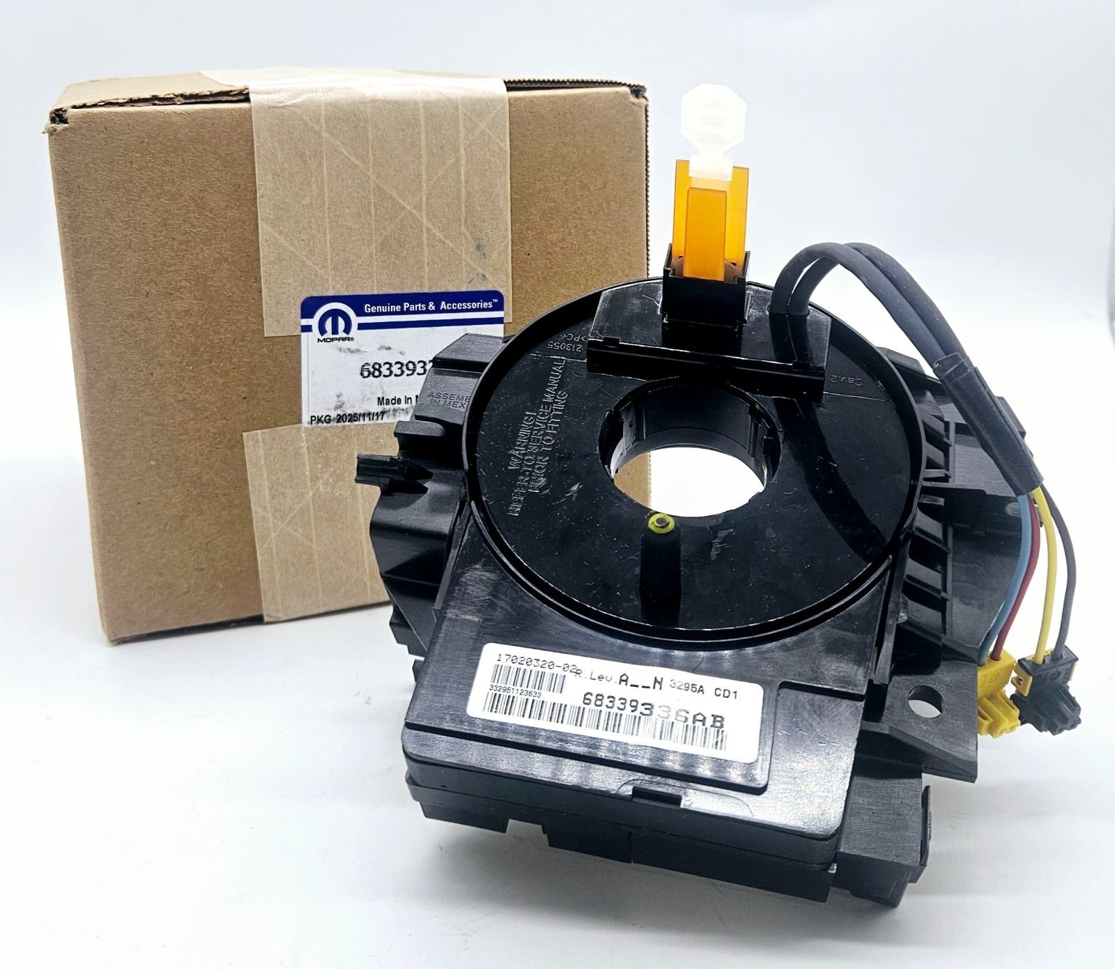 68339336AB OEM Mopar Clock Spring Fits Jeep JK 2007-2018 In Stock USA Seller 68339336AB OEM Mopar Clock Spring Fits Jeep JK 2007-2018 In Stock USA Seller