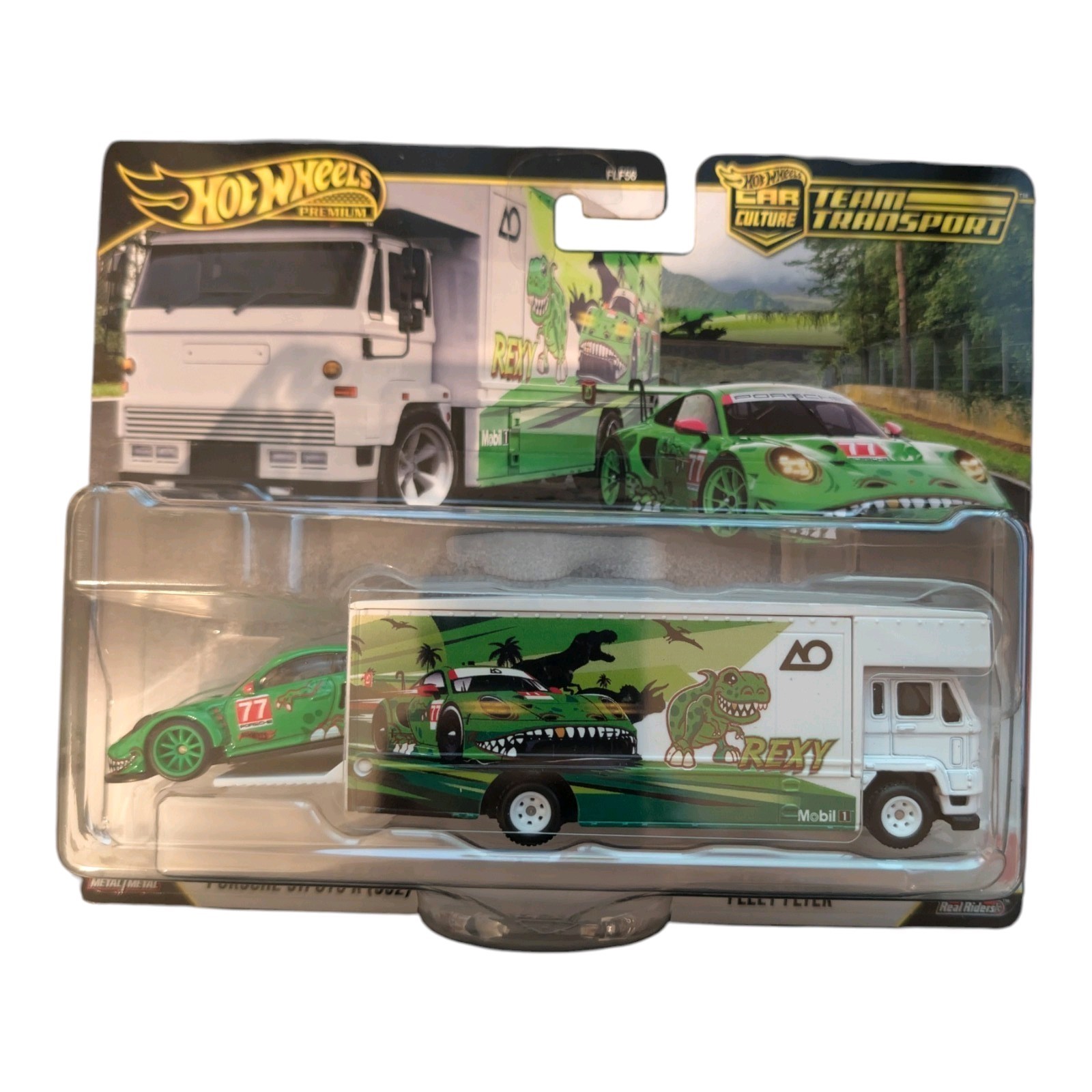 2026 Hot Wheels Premium Team Transport Porsche 911 GT3 Rexy Fleet Flyer Ship Now