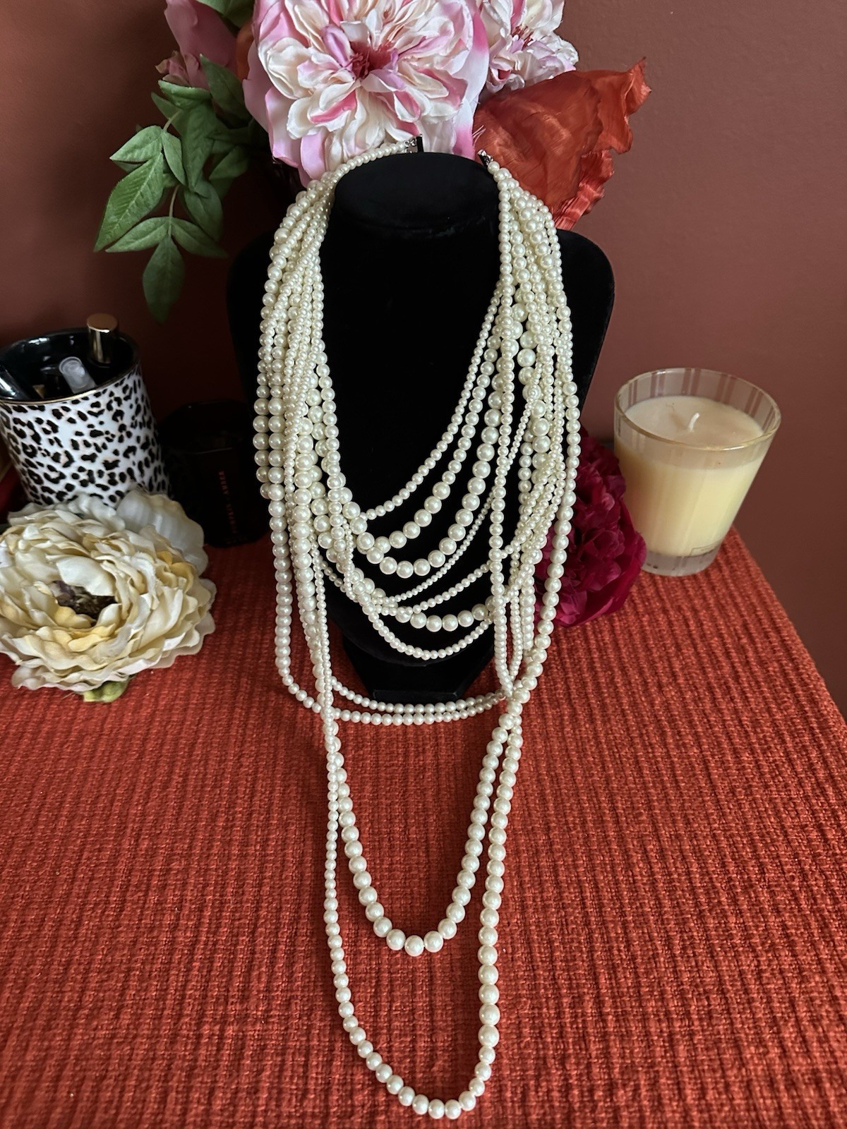 Carolee Vintage Multi-Strand Faux Pearl Necklace Carolee Vintage Multi-Strand Faux Pearl Necklace