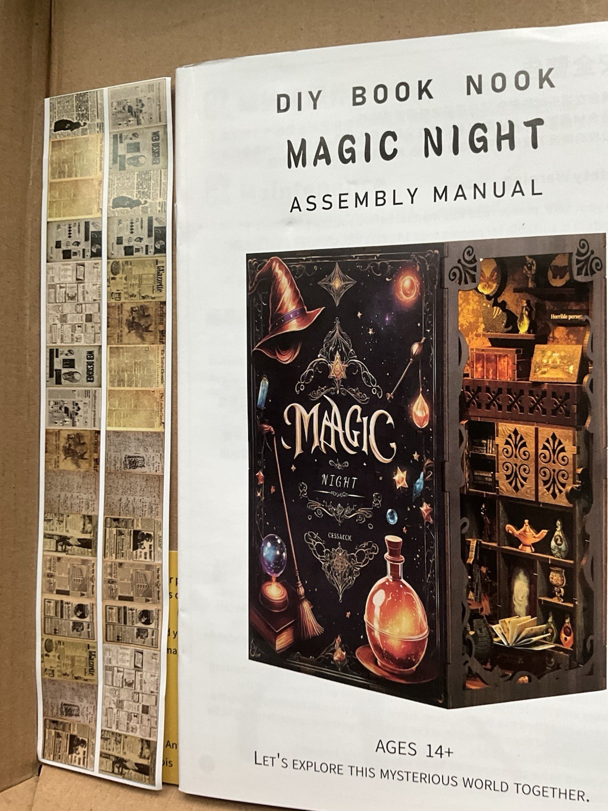 DIY Magic Night Book Nook. BV02-006. Puzzle for Adults