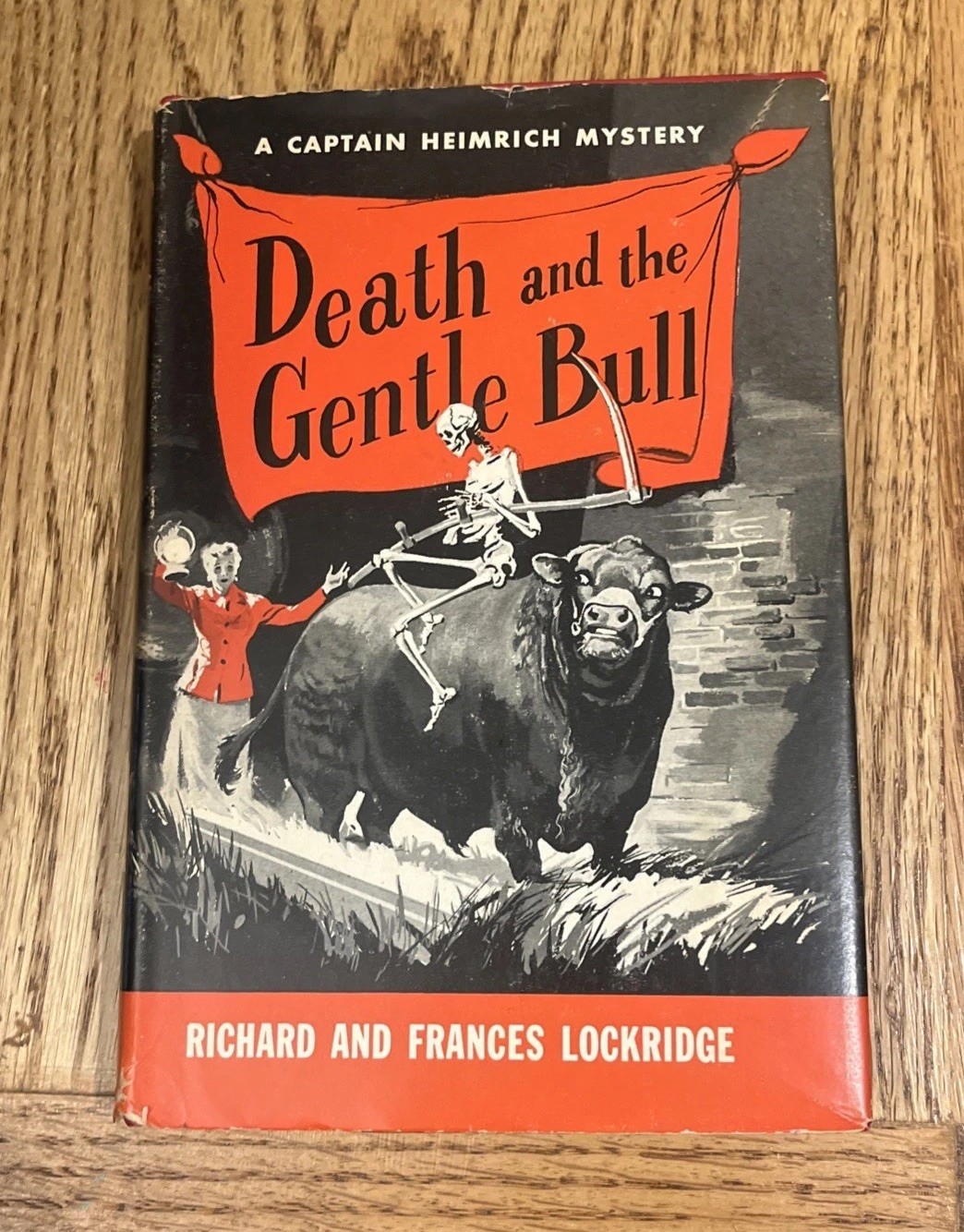 Death and the Gentle Bull, by Richard & Frances Lockridge - HC BCE w/DJ 1954