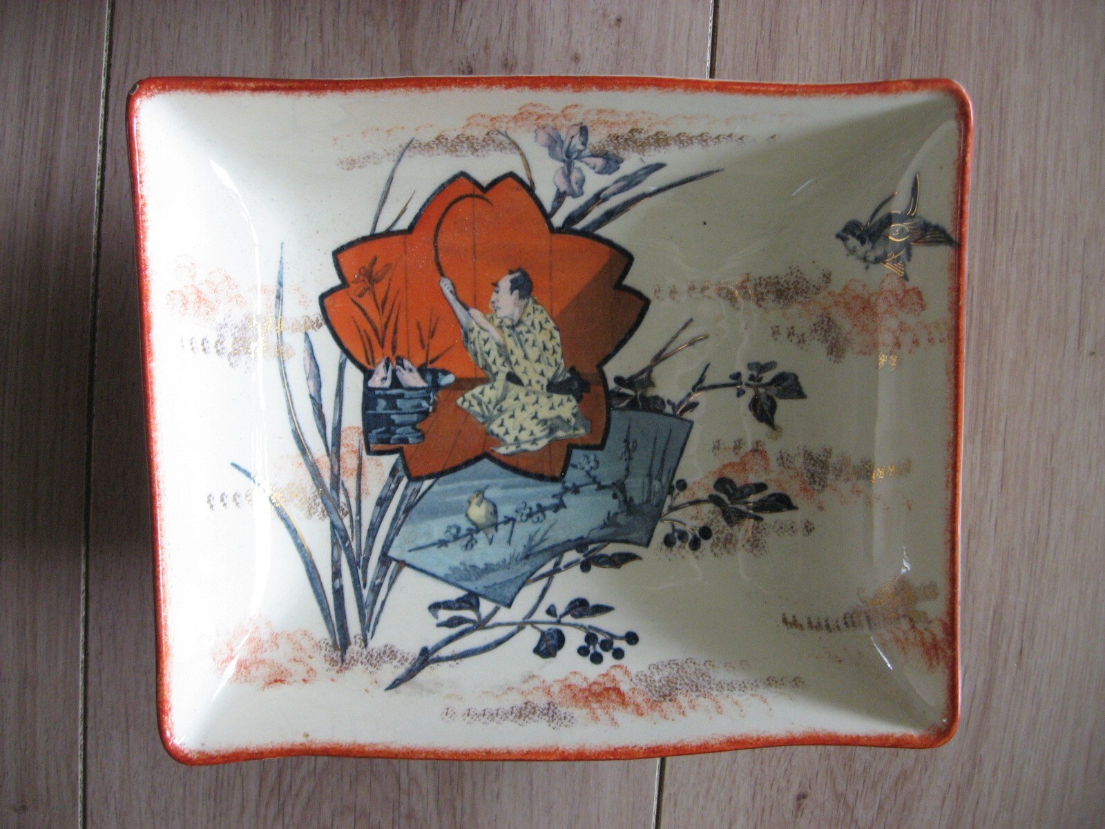 Pair of Japanese Lion Stand Dishes Keller And Guerin Model \