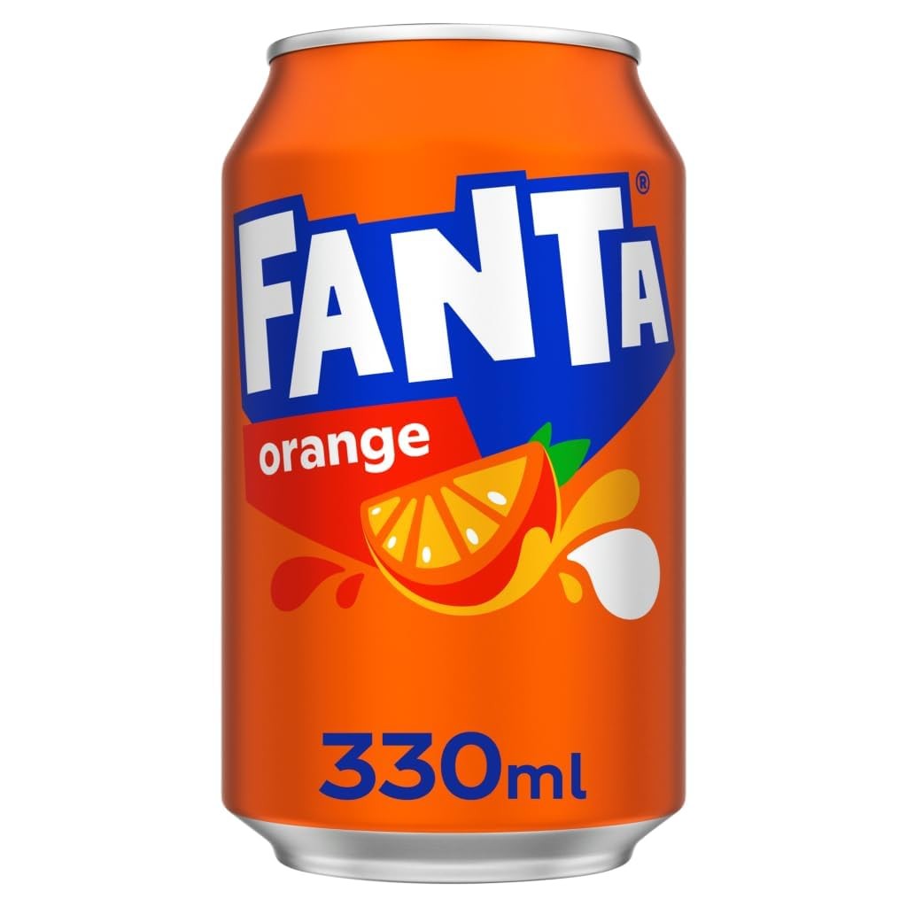 European Fanta Orange Soda 6Pack of Cans 6 x 330 ml