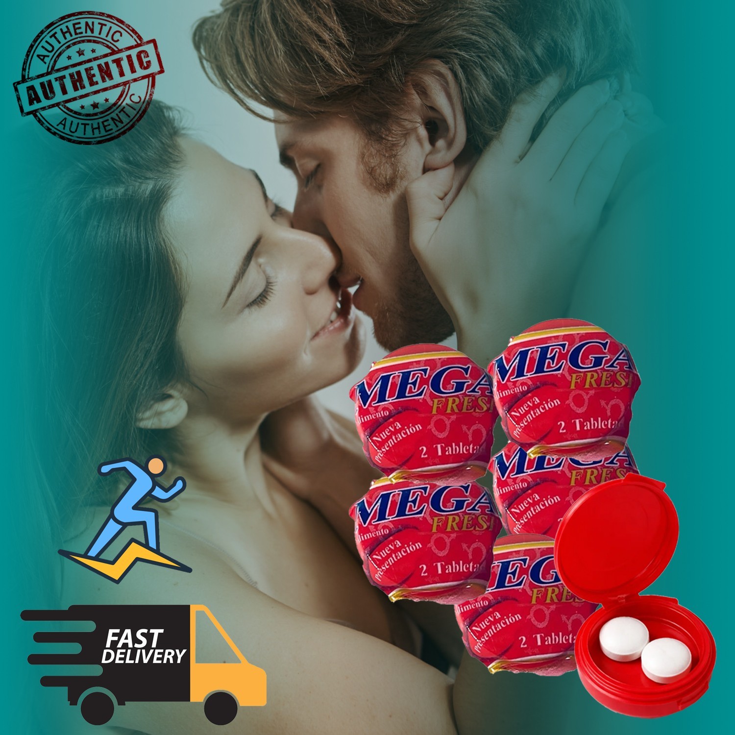 Mega Fresh Extra Stamina Sexual Power Men Performance Booster Pill Tablets Boost