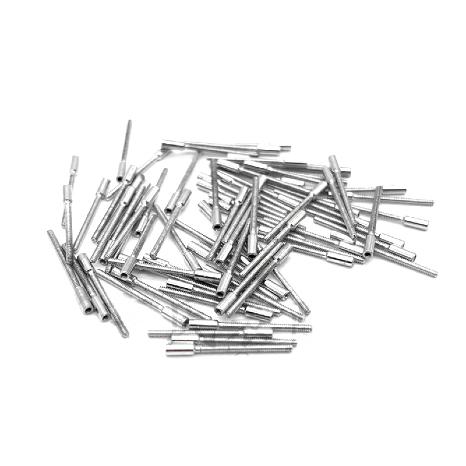100x 0.9mm Assorted Stainless Steel Watch Winding Stem Stick Extensions Extender