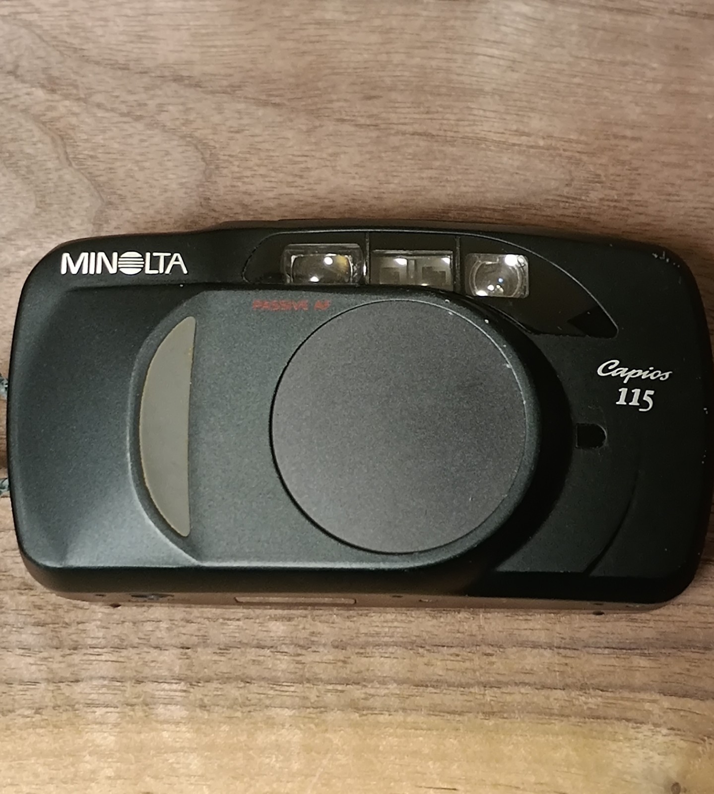 ​[Exc+5] Minolta Capios 115 35mm Point & Shoot Film Camera Black 38-115mm Macro 